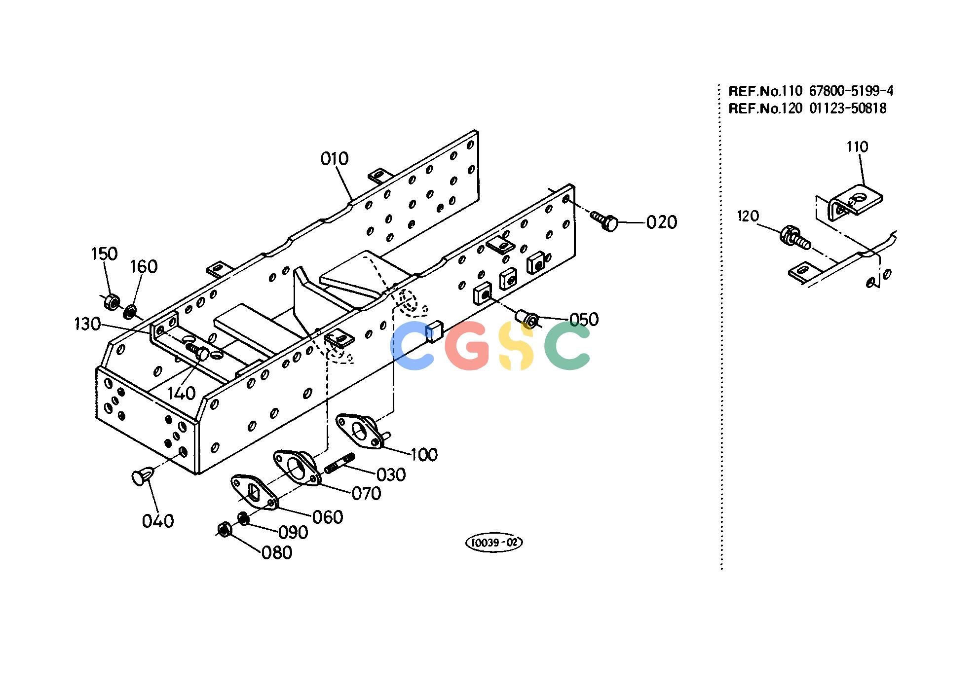 久保田零件查询T08500 FRONT AXLE FRAME FRONT AXLE/FRONT WHEELEPC Kubota online