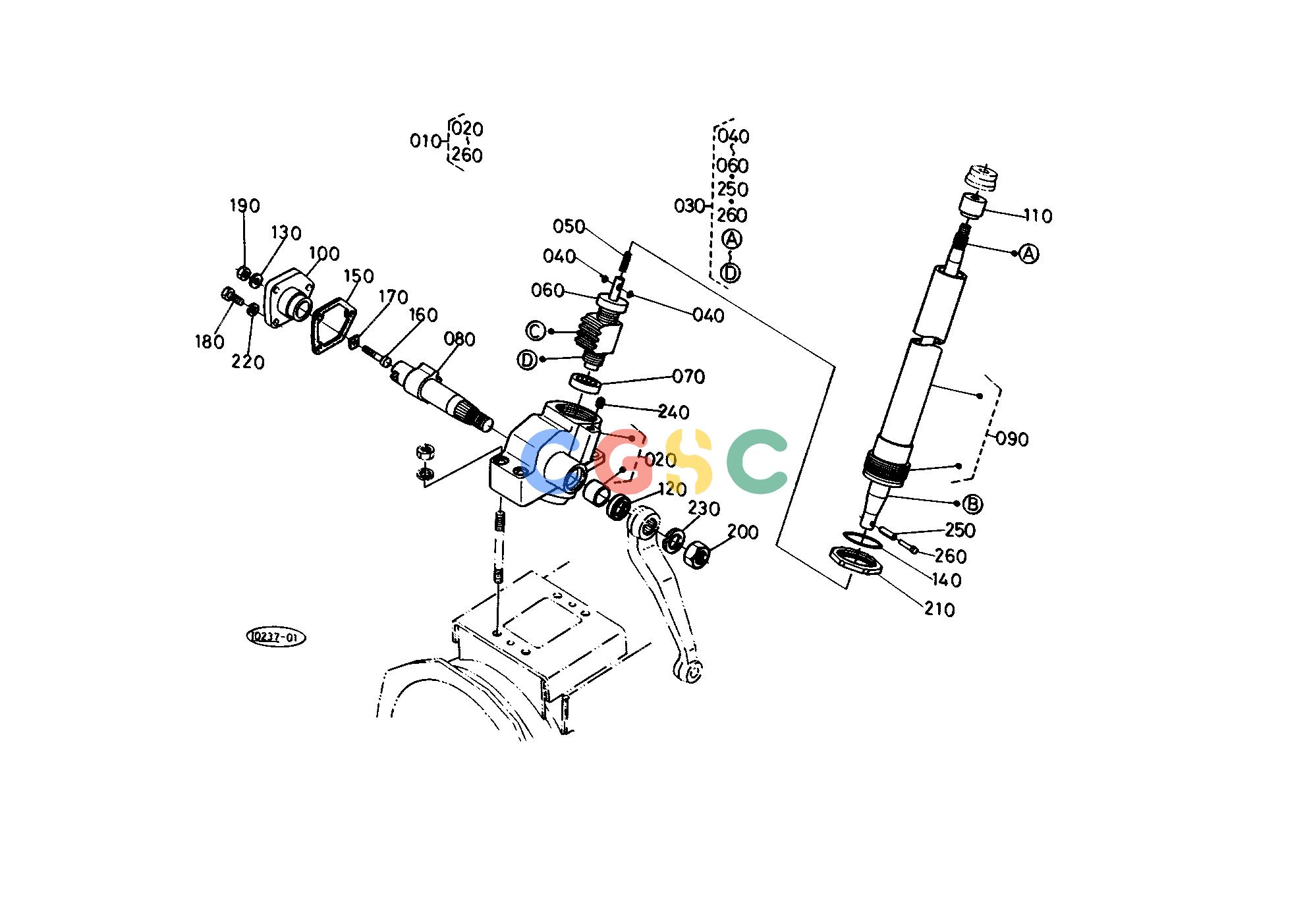 久保田零件查询T08901 MANUAL STEERING [COMPONENT PARTS] STEERINGEPC Kubota online