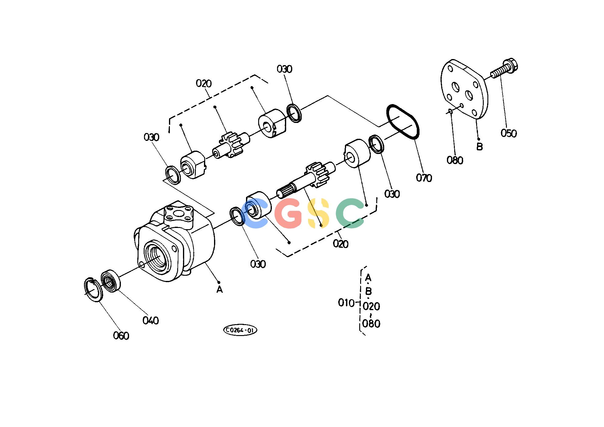 久保田零件查询T09100 HYDRAULIC GEAR PUMP [COMPONENT PARTS] HYDRAULIC SYSTEMEPC Kubota online