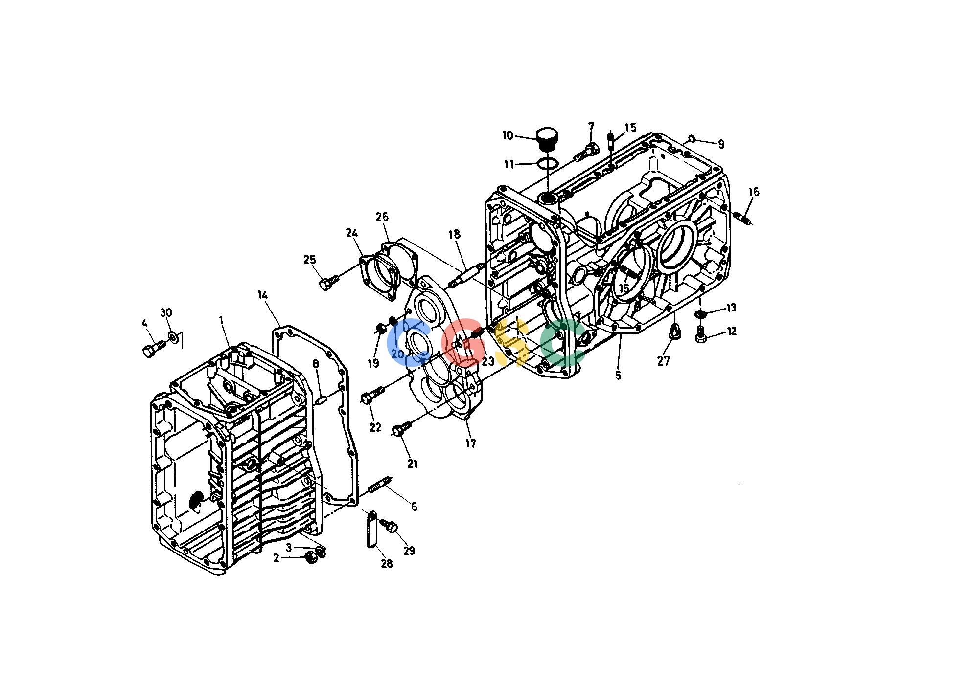 久保田零件查询T02000 TRANSMISSION CASE AND DIFFERENTIAL CASE TRANSMISSIONEPC Kubota online