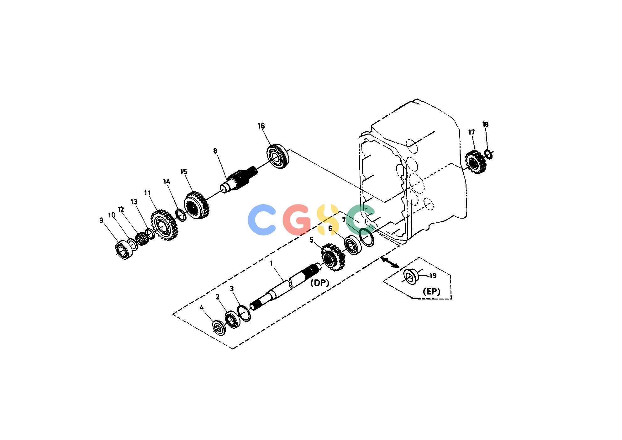 久保田零件查询T02800 FRONT DRIVE SHAFT AND 6TH SHAFT TRANSMISSIONEPC Kubota online