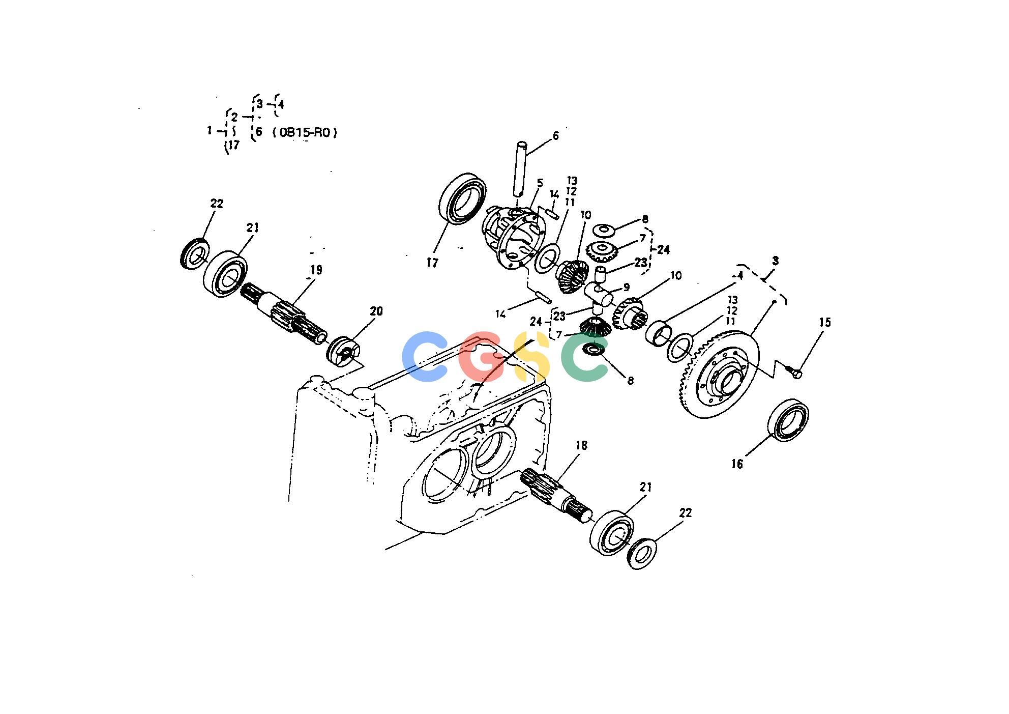 久保田零件查询T03000 REAR DIFFERENTIAL REAR AXLE/REAR WHEELEPC Kubota online