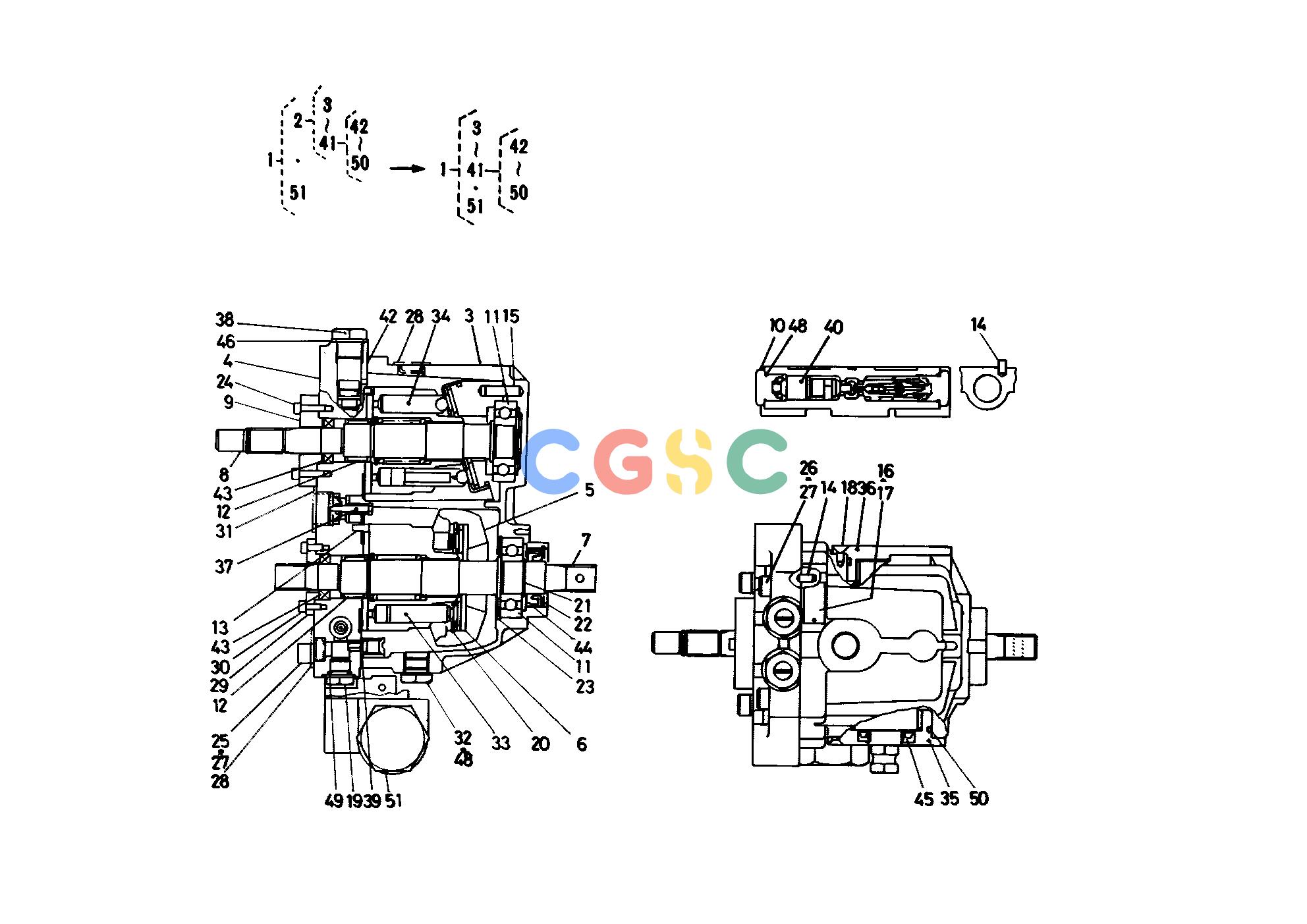 久保田零件查询T08800 HST [SECTION PARTS] TRANSMISSIONEPC Kubota online
