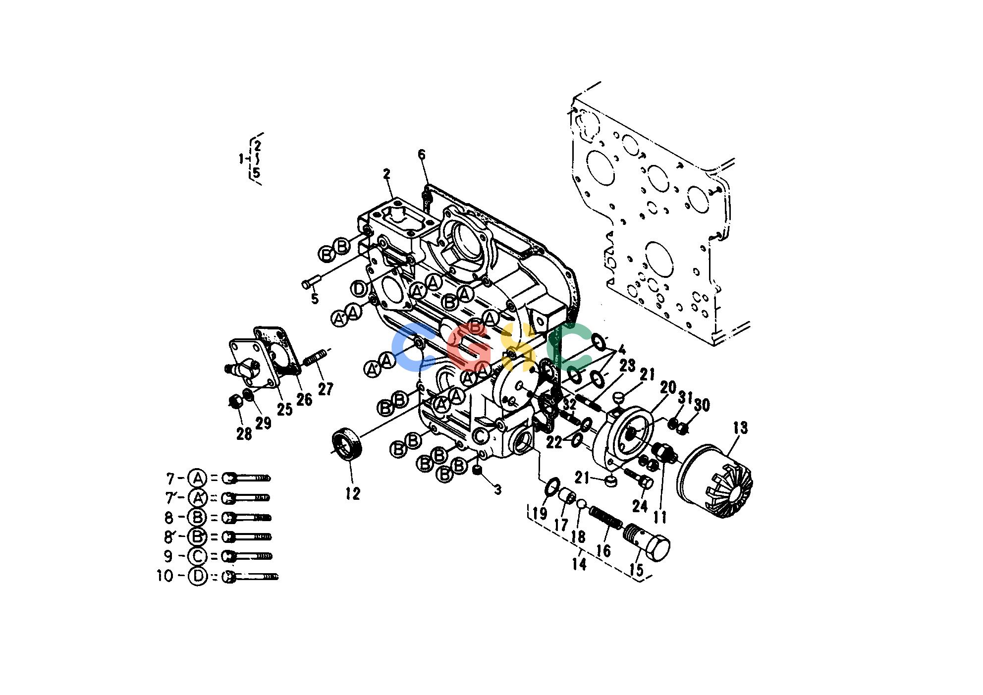 久保田零件查询T00400 GEAR CASE ENGINEEPC Kubota online