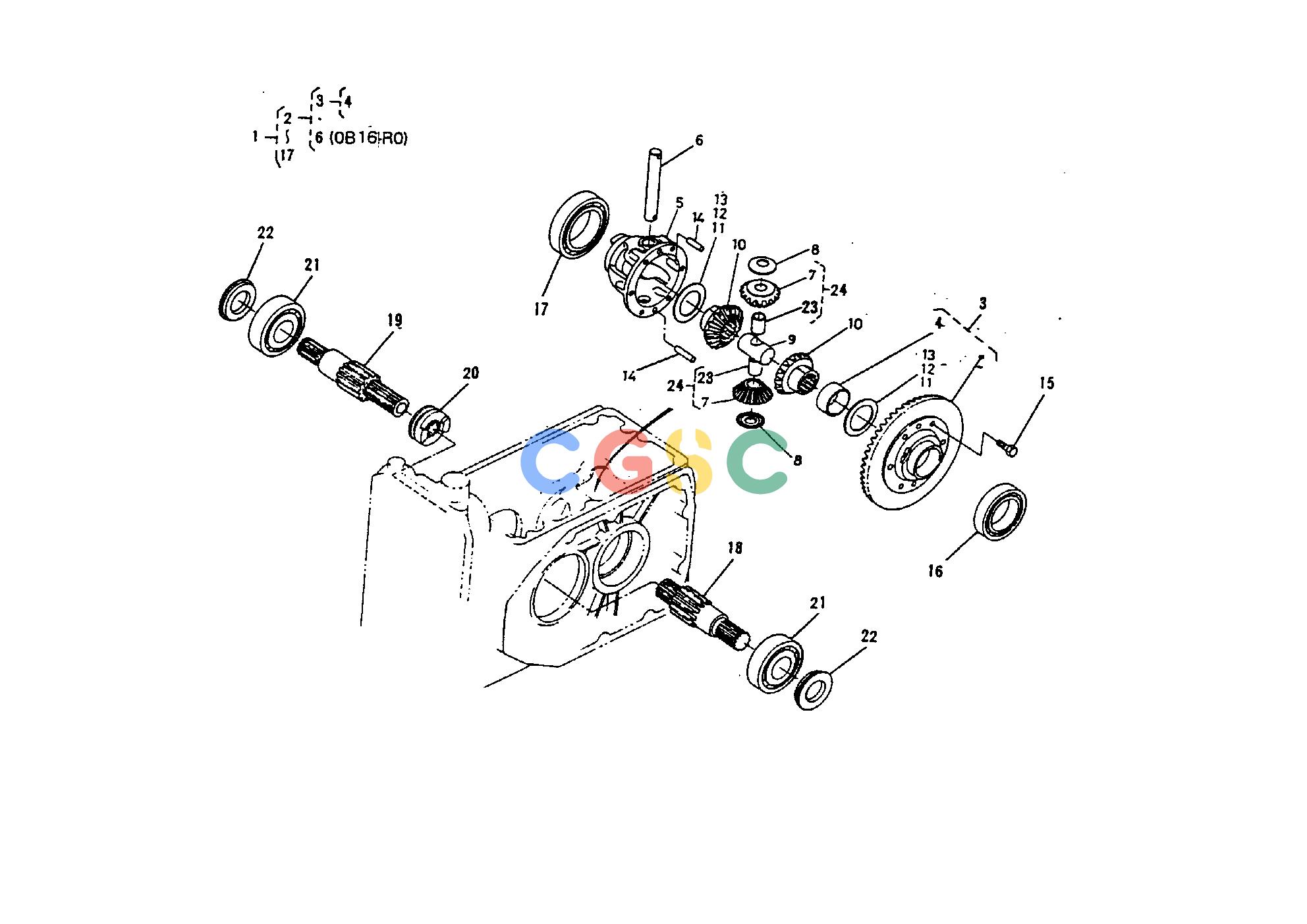 久保田零件查询T02900 REAR DIFFERENTIAL REAR AXLE/REAR WHEELEPC Kubota online