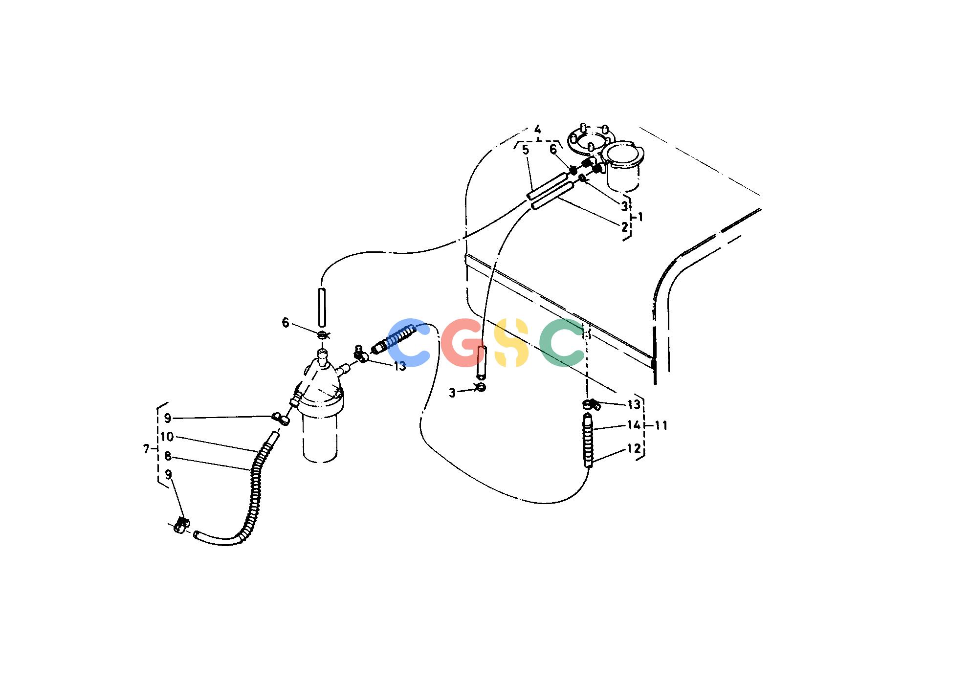 久保田零件查询T06600 FUEL PIPE FUEL SYSTEMEPC Kubota online