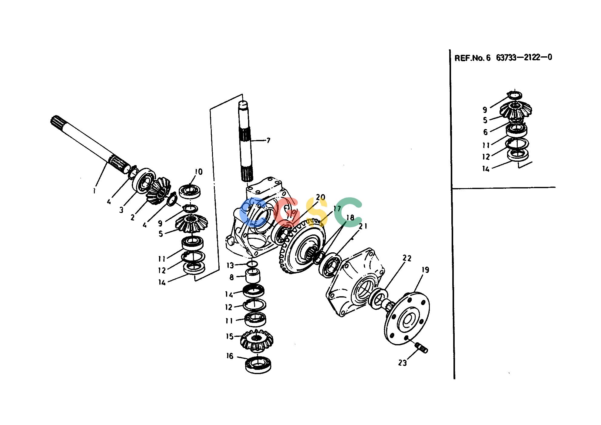 久保田零件查询T09100 BEVEL GEAR FRONT AXLE/FRONT WHEELEPC Kubota online