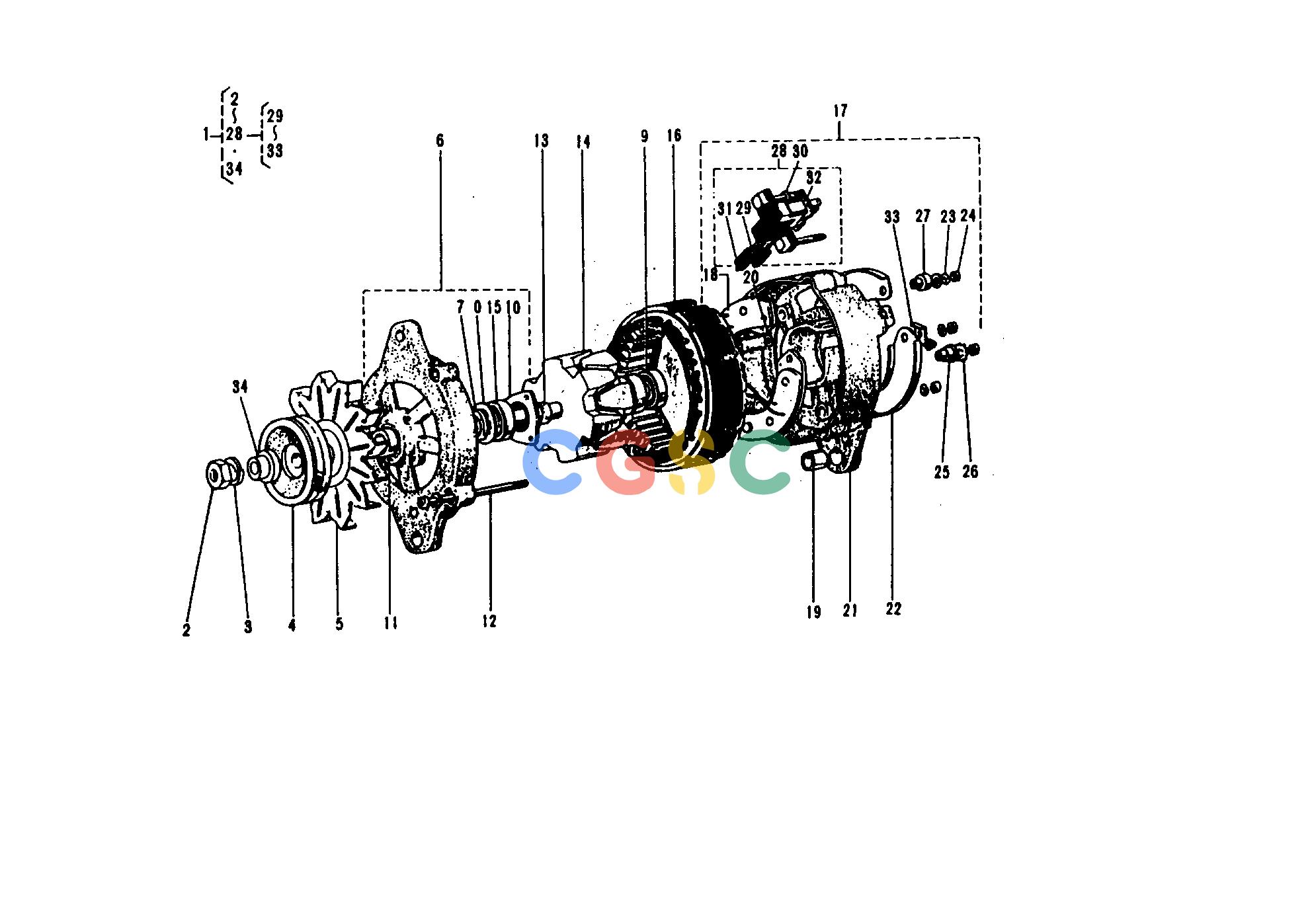 久保田零件查询T10300 DYNAMO [CA] [SECTION PARTS] ELECTRICAL SYSTEMEPC Kubota online