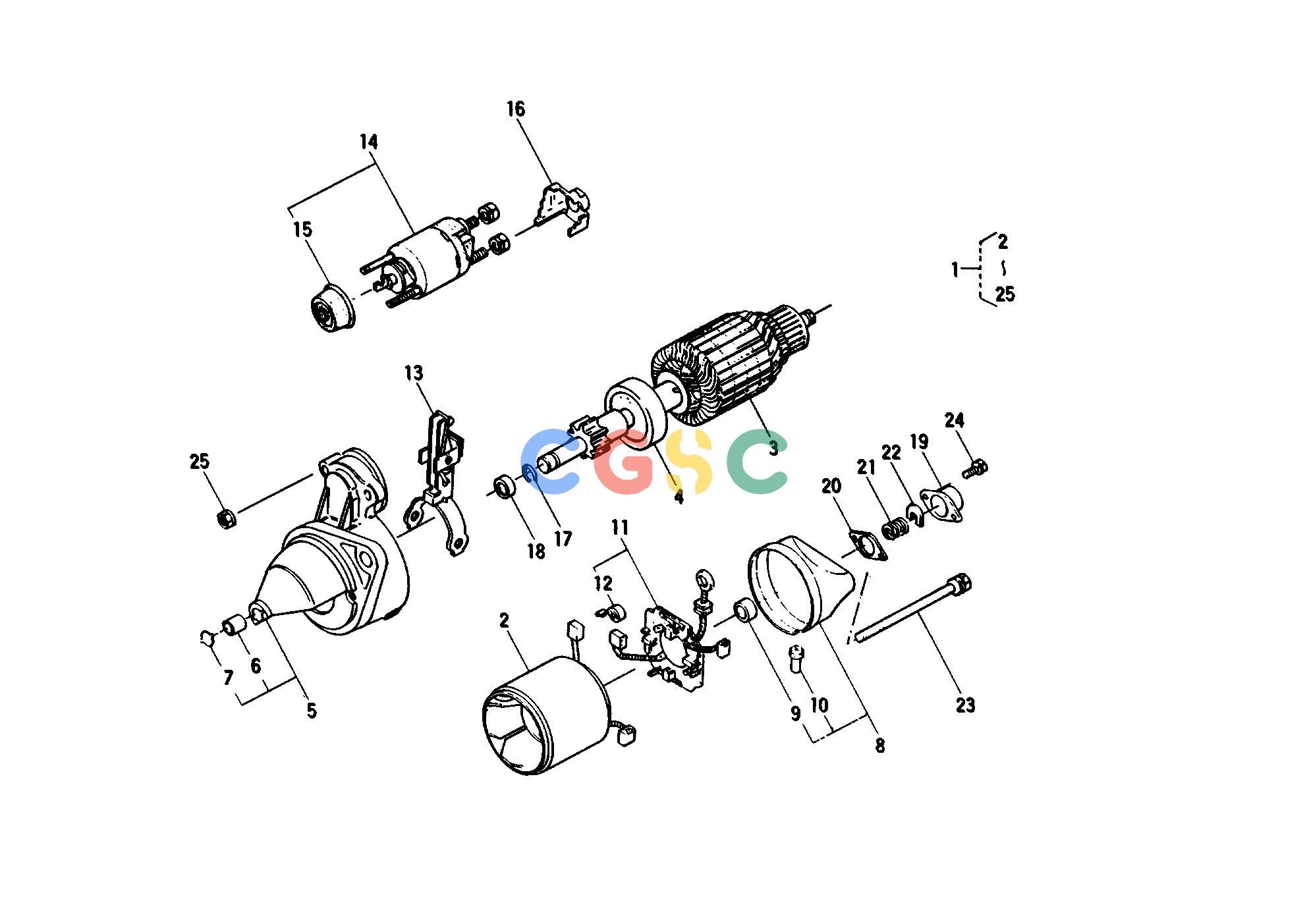 久保田零件查询T10400 STARTER [SECTION PARTS] ELECTRICAL SYSTEMEPC Kubota online