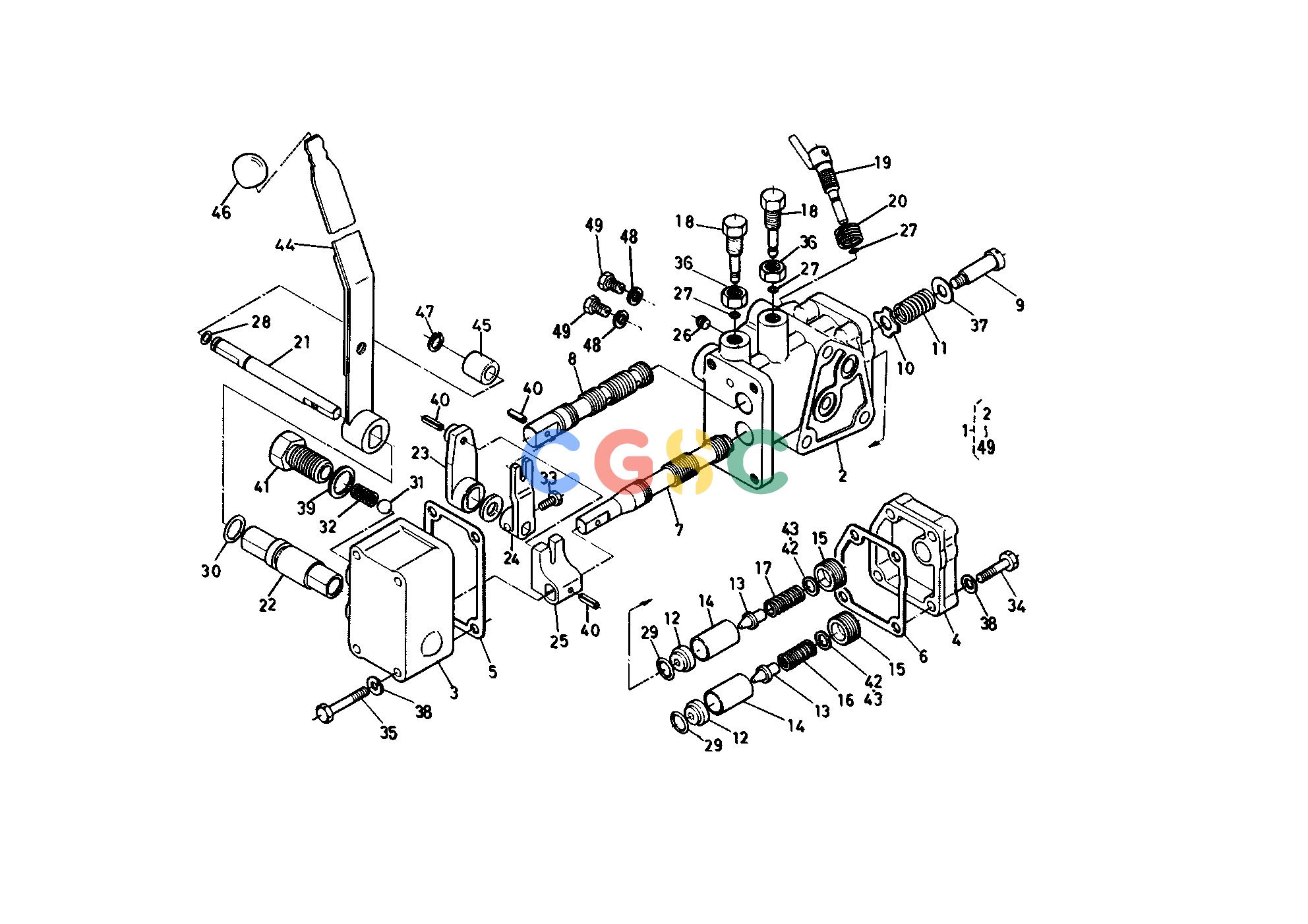 久保田零件查询T10600 CONTROL VALVE [SECTION PARTS] ## S.No.;<=50675 HYDRAULIC SYSTEMEPC Kubota online