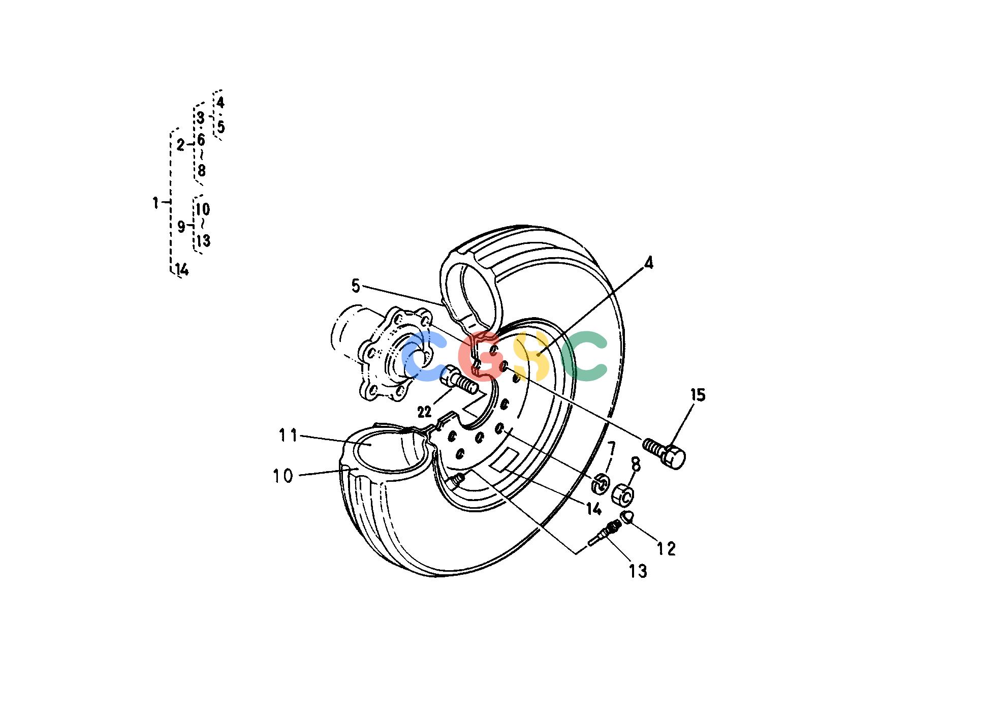 久保田零件查询T08400 FRONT WHEEL (6.50-10) [A] FRONT AXLE/FRONT WHEELEPC Kubota online