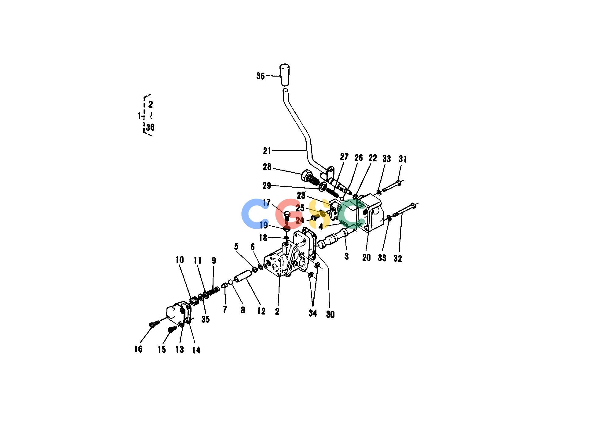 久保田零件查询T10500 CONTROL VALVE [SECTION PARTS] ## S.No.;<=11642 HYDRAULIC SYSTEMEPC Kubota online