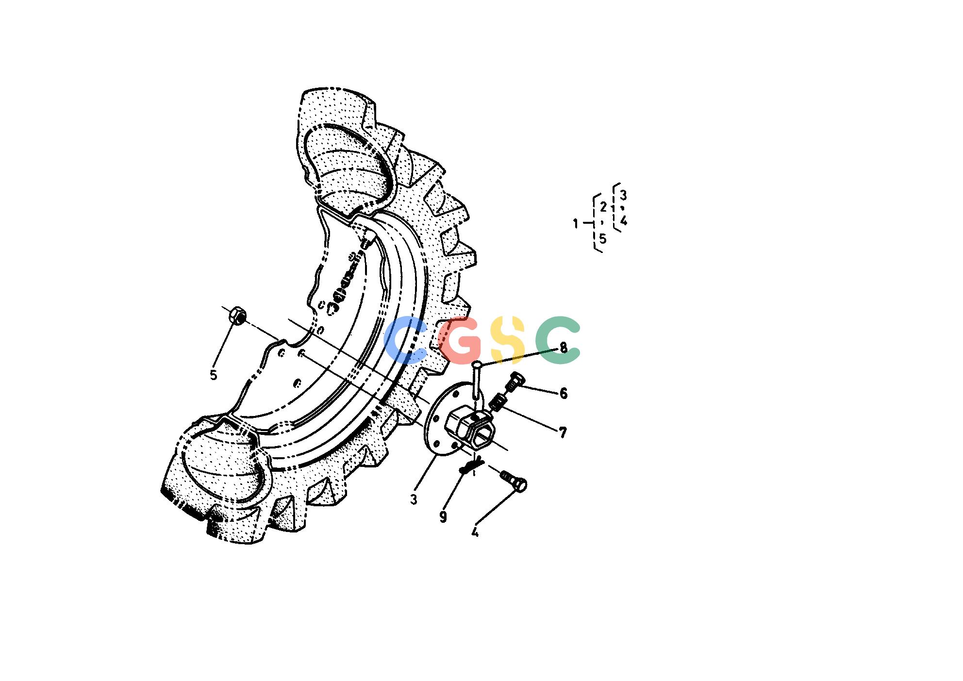 久保田零件查询T02800 WHEEL HUB [AMERICA] FRONT AXLE/FRONT WHEELEPC Kubota online