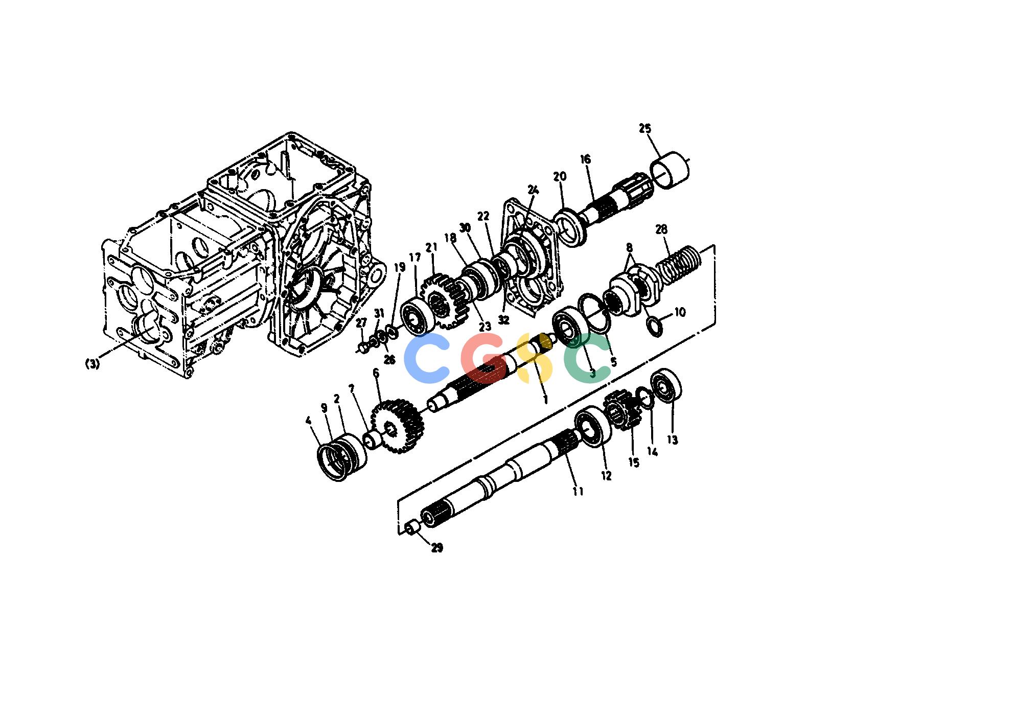 久保田零件查询T03200 3RD 5TH PTO SHAFT TRANSMISSIONEPC Kubota online