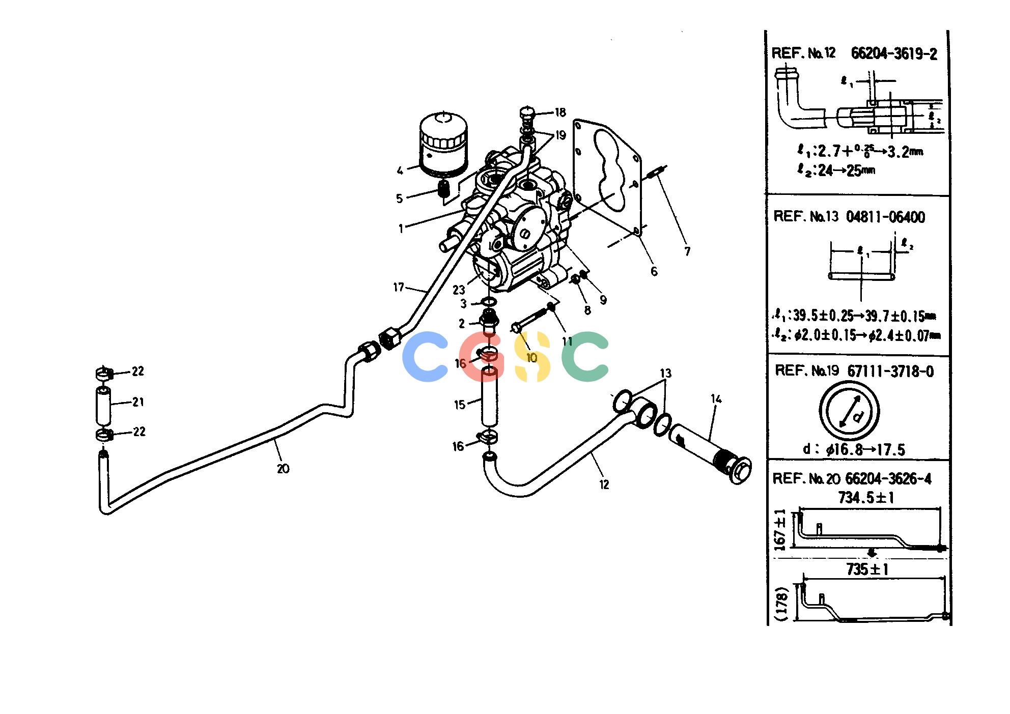 久保田零件查询T03800 HYDRO STATIC TRANSMISSION HYDRAULIC SYSTEMEPC Kubota online