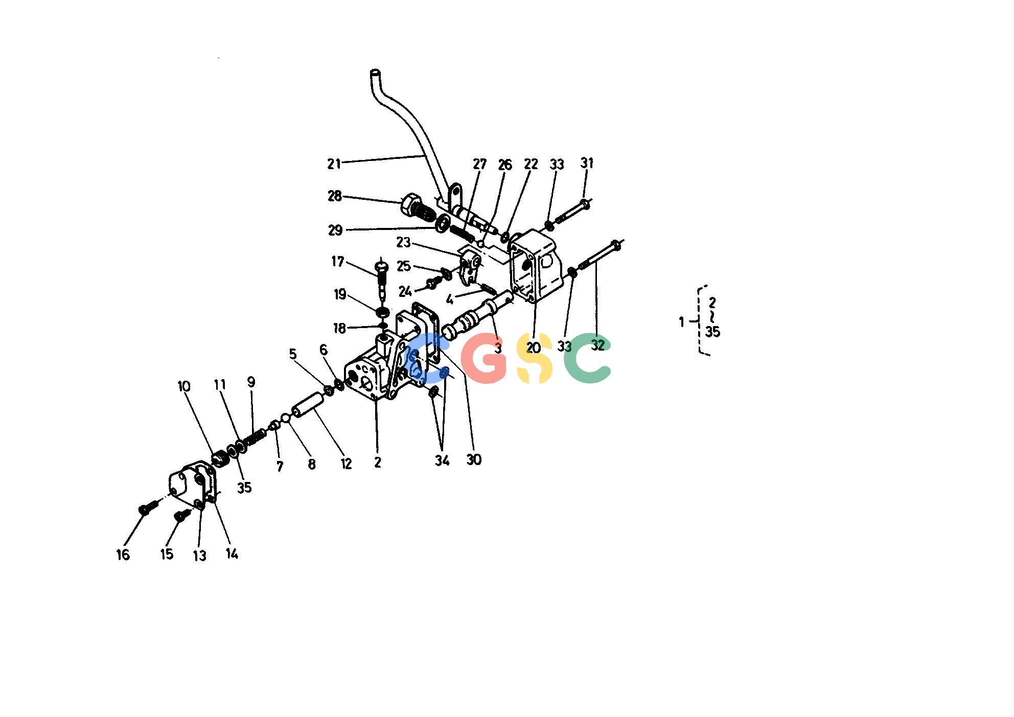久保田零件查询T03900 CONTROL VALVE HYDRAULIC SYSTEMEPC Kubota online
