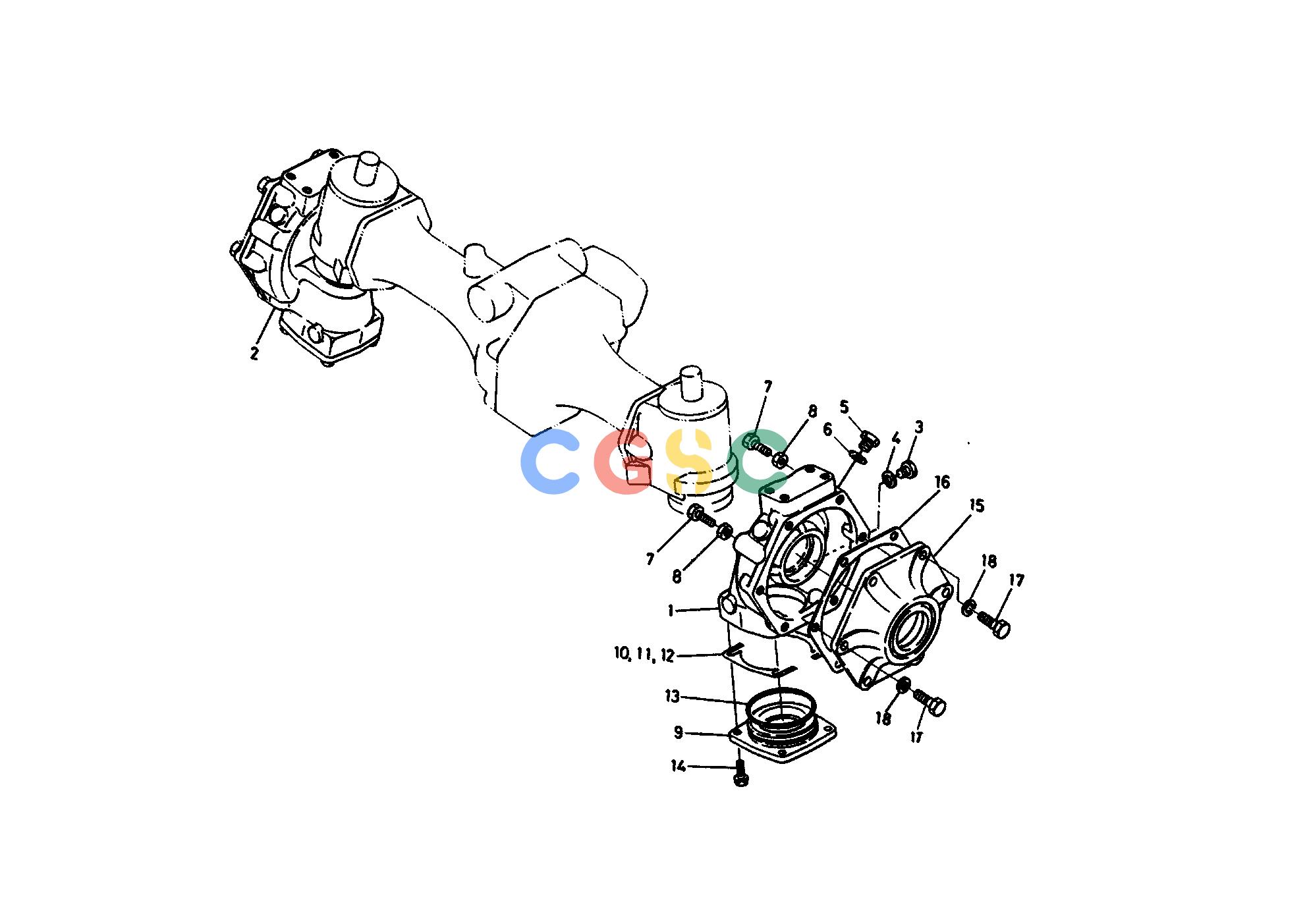 久保田零件查询T06400 FRONT AXLE CASE [DP] OLD TYPE FRONT AXLE/FRONT WHEELEPC Kubota online