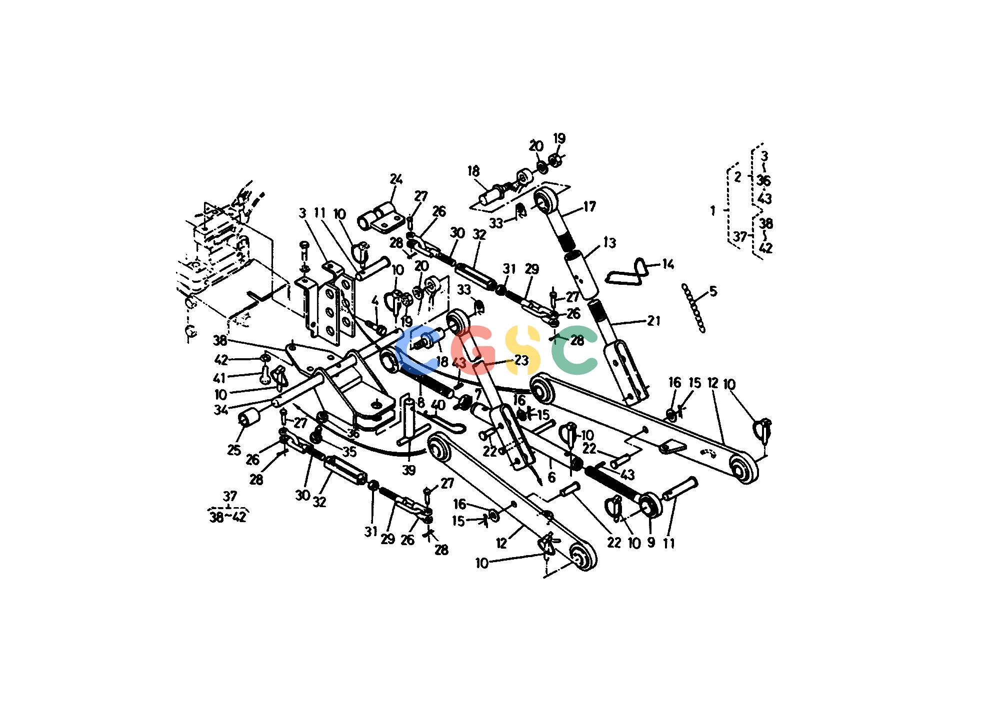 久保田零件查询T06900 3-POINT LINKAGE [EP DP] OLD TYPE HYDRAULIC SYSTEMEPC Kubota online