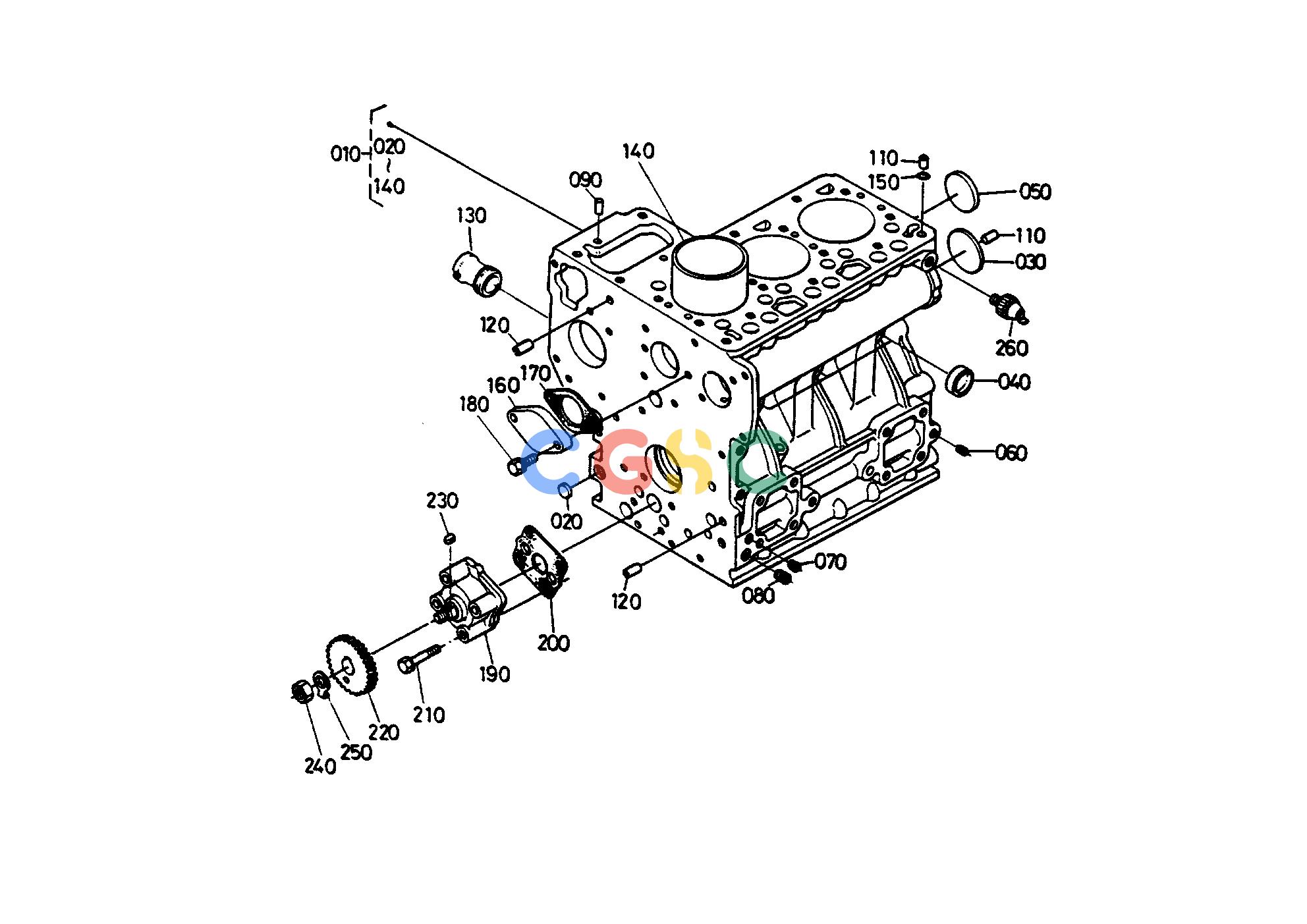 久保田零件查询E00100 CRANKCASE ## S.No.;<=369054 ENGINEEPC Kubota online