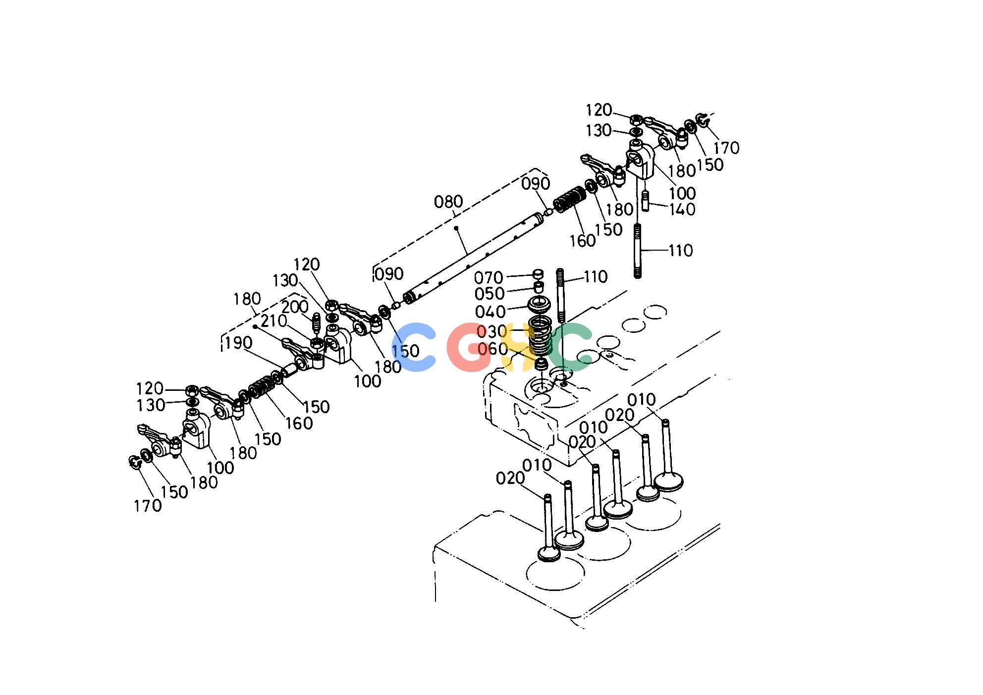 久保田零件查询E01000 VALVE/ROCKER ARM ENGINEEPC Kubota online