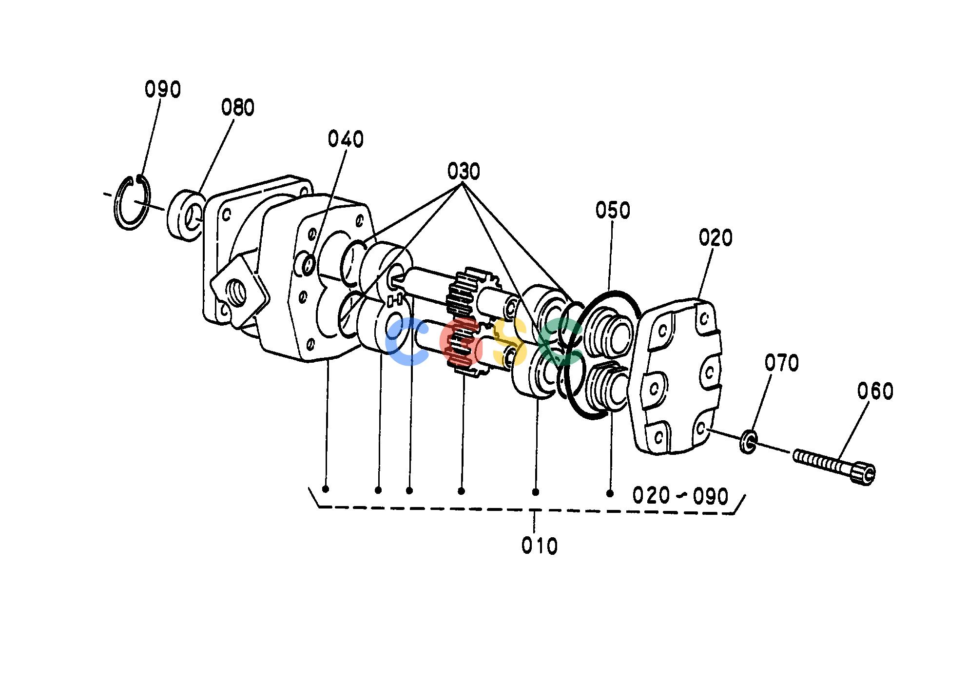 久保田零件查询E02800 HYDRAULIC PUMP [SECTION PARTS] ENGINEEPC Kubota online