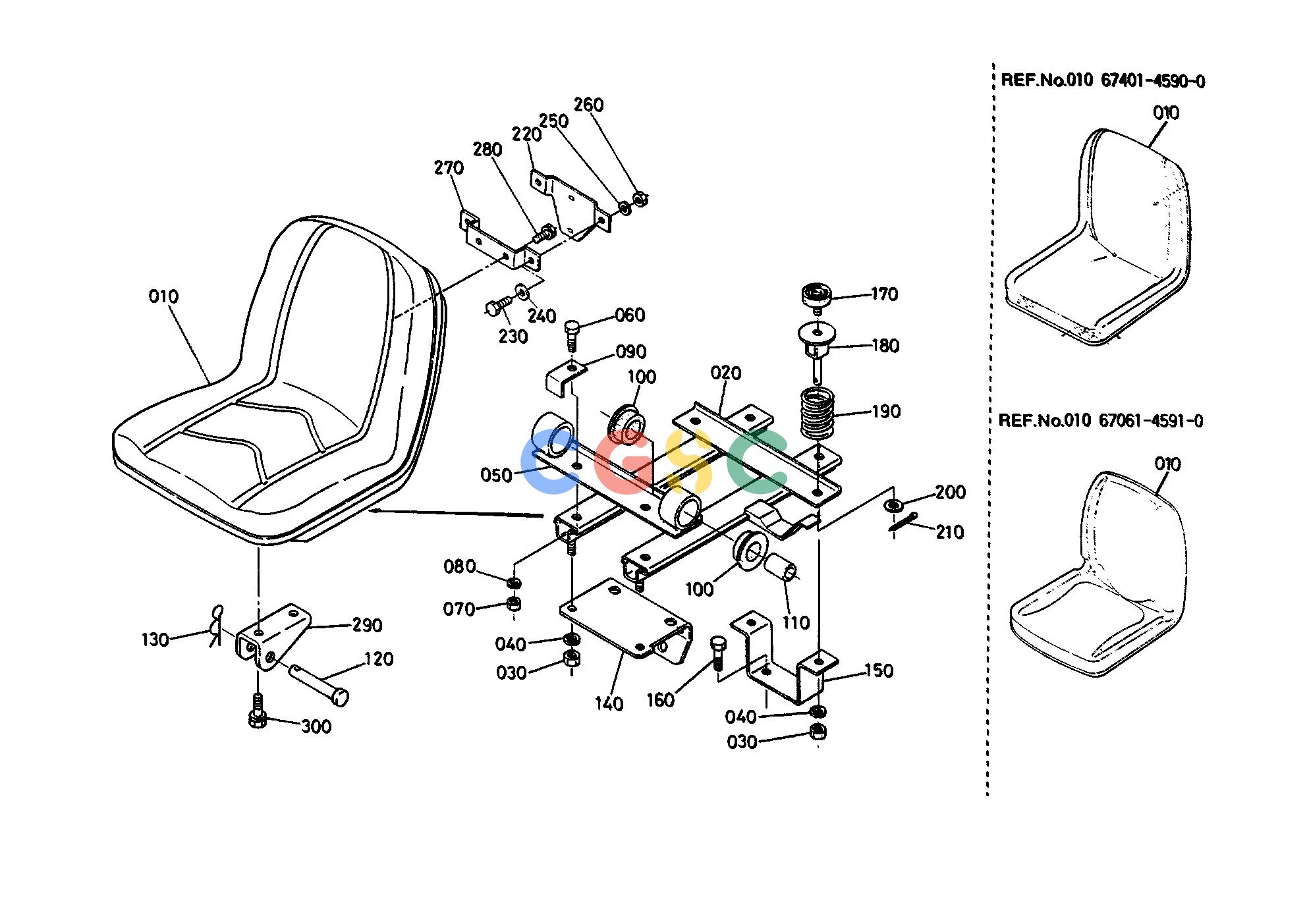 久保田零件查询T03700 SEAT HOOD (BONNET)/CHASSISEPC Kubota online
