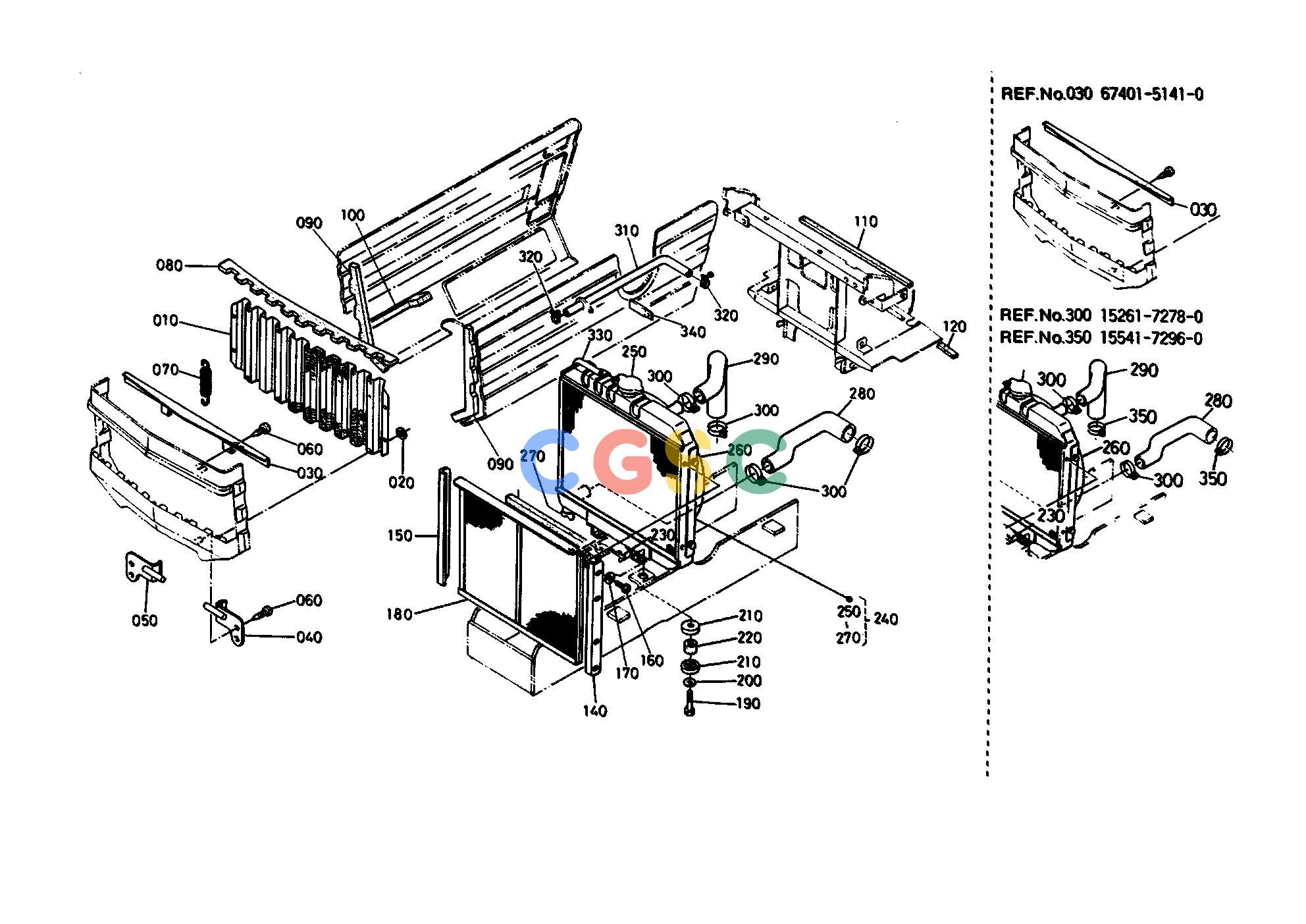 久保田零件查询T04100 RADIATOR COOLING WATER SYSTEMEPC Kubota online
