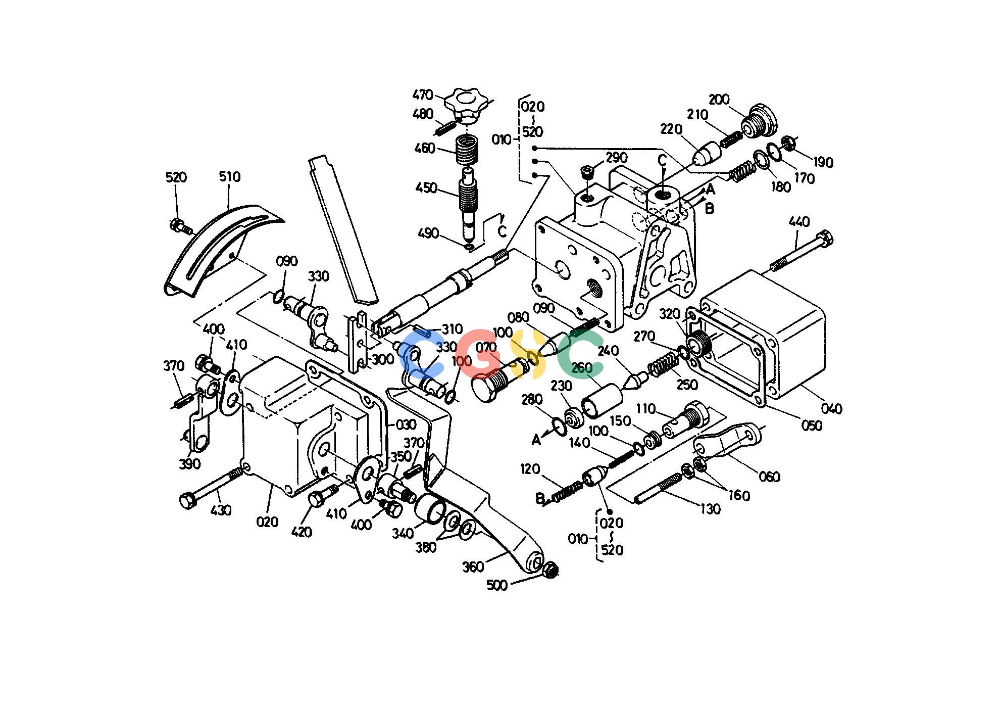 久保田零件查询T09000 CONTROL VALVE [SECTION PARTS] HYDRAULIC SYSTEMEPC Kubota online