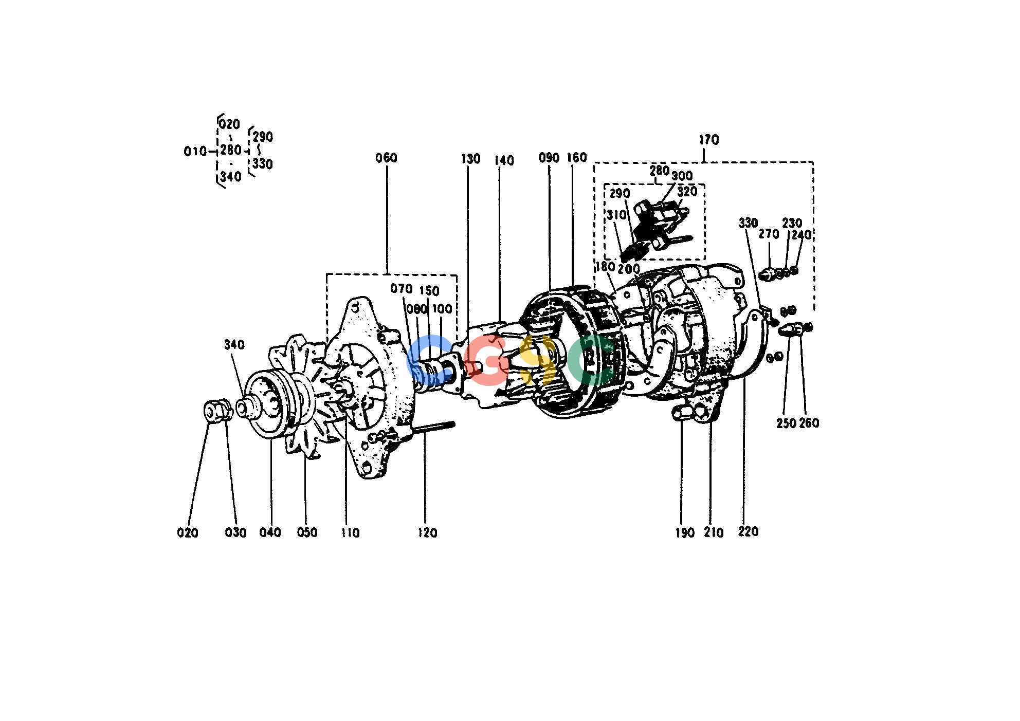 久保田零件查询T09200 DYNAMO [SECTION PARTS] ELECTRICAL SYSTEMEPC Kubota online