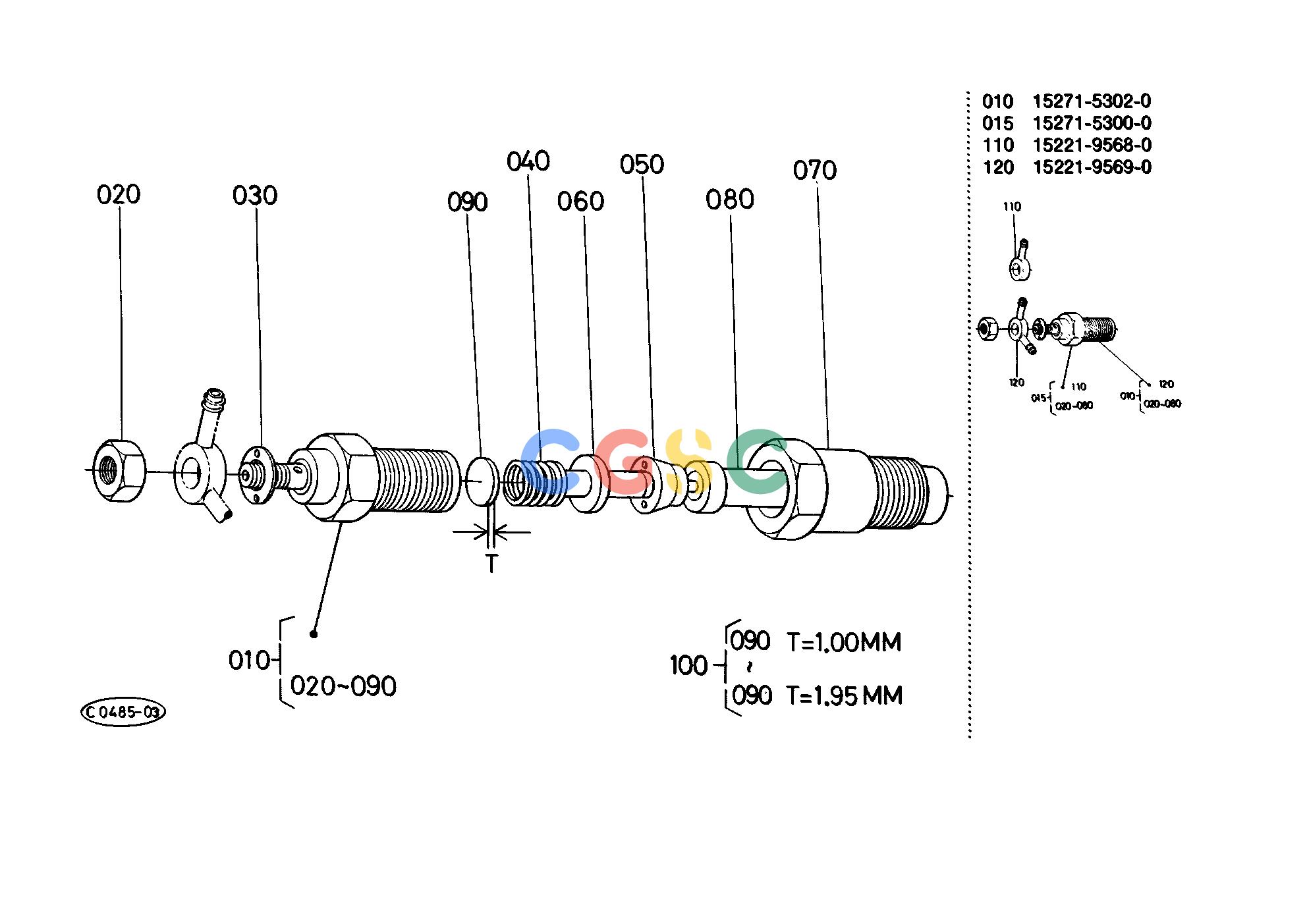 久保田零件查询T01000 NOZZLE HOLDER (COMPONENT PARTS) ENGINEEPC Kubota online