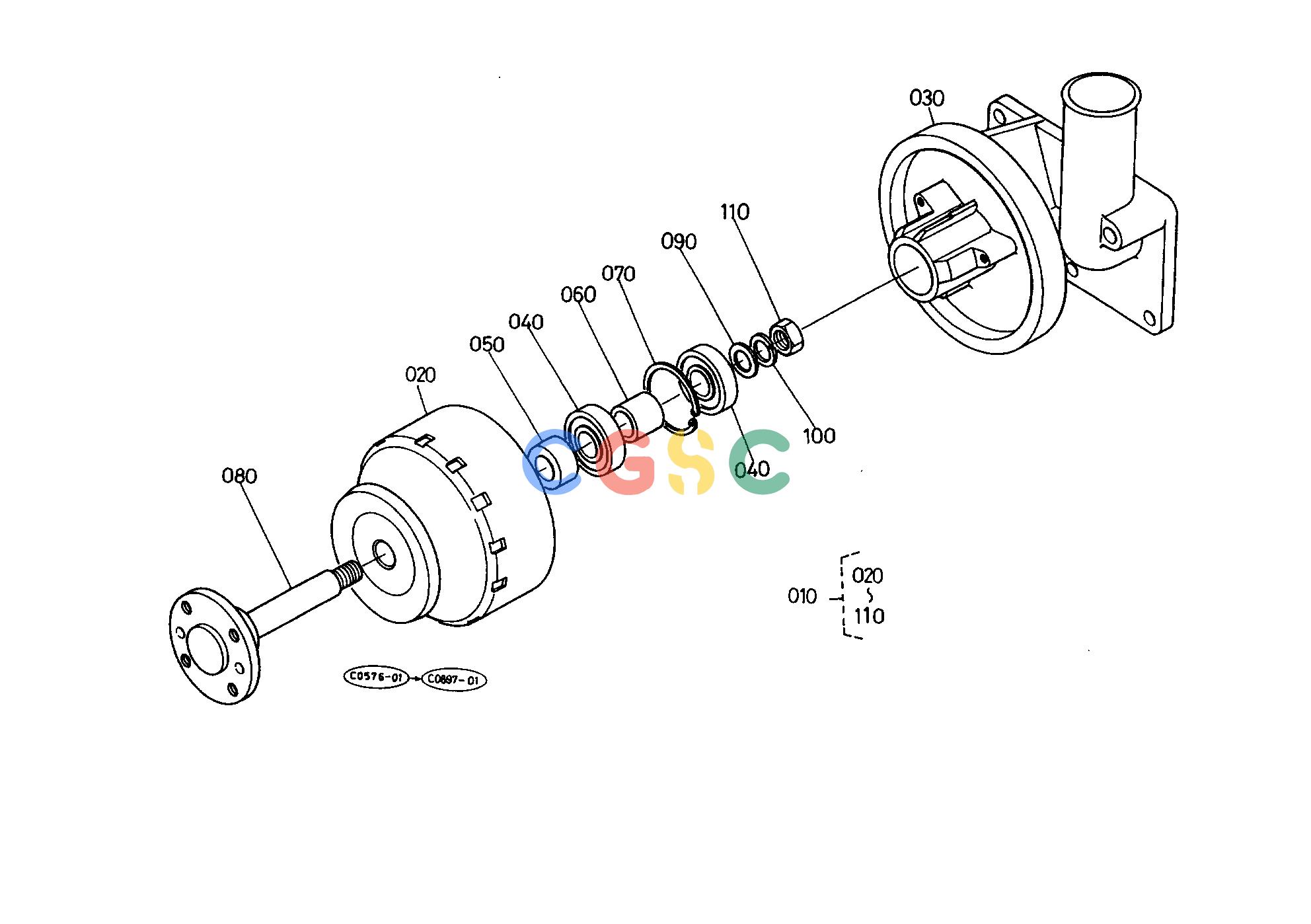 久保田零件查询T03200 FAN PULLEY (COMPONENTS PARTS) [U] ELECTRICAL SYSTEMEPC Kubota online