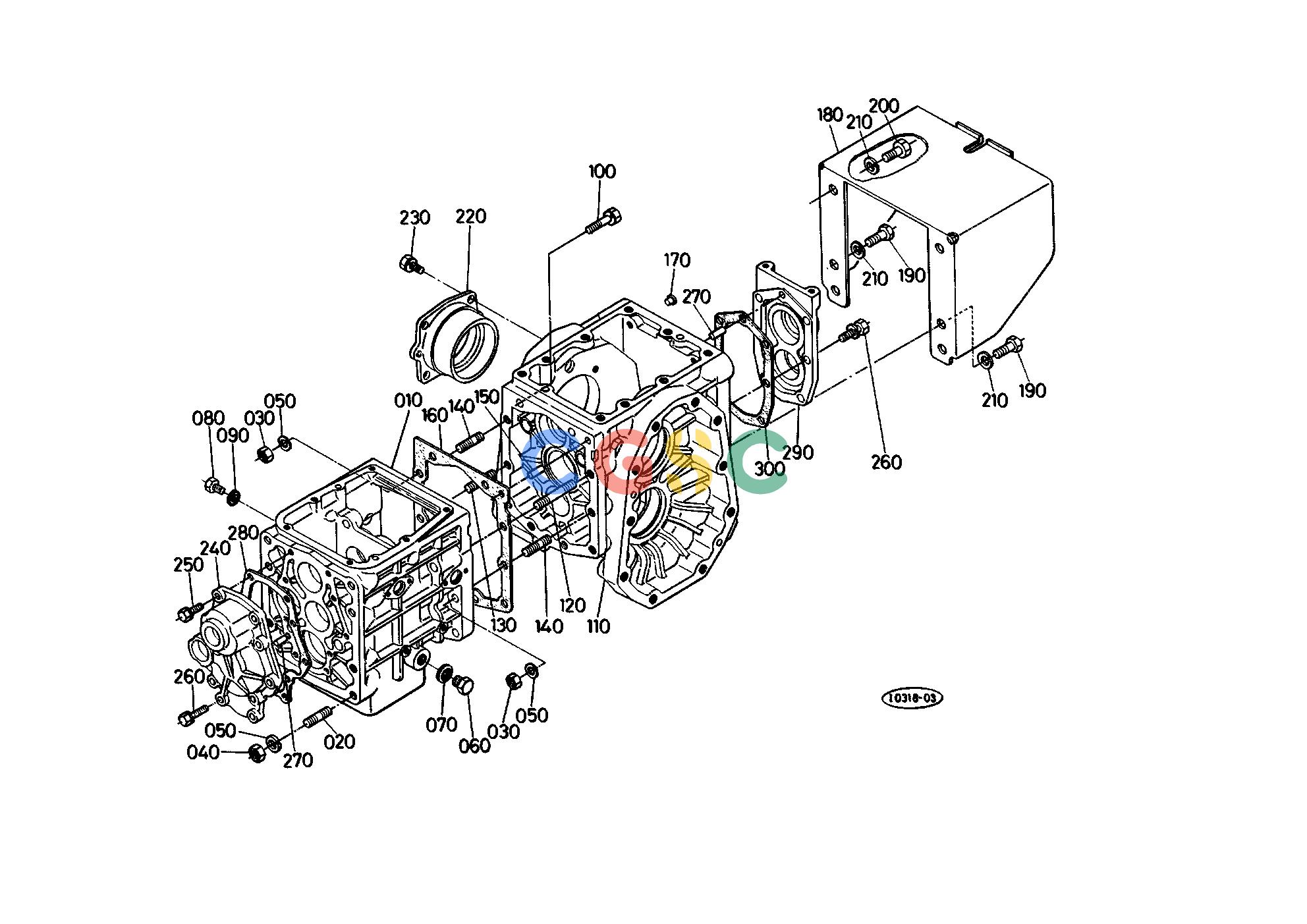 久保田零件查询T05100 TRANSMISSION CASE TRANSMISSIONEPC Kubota online