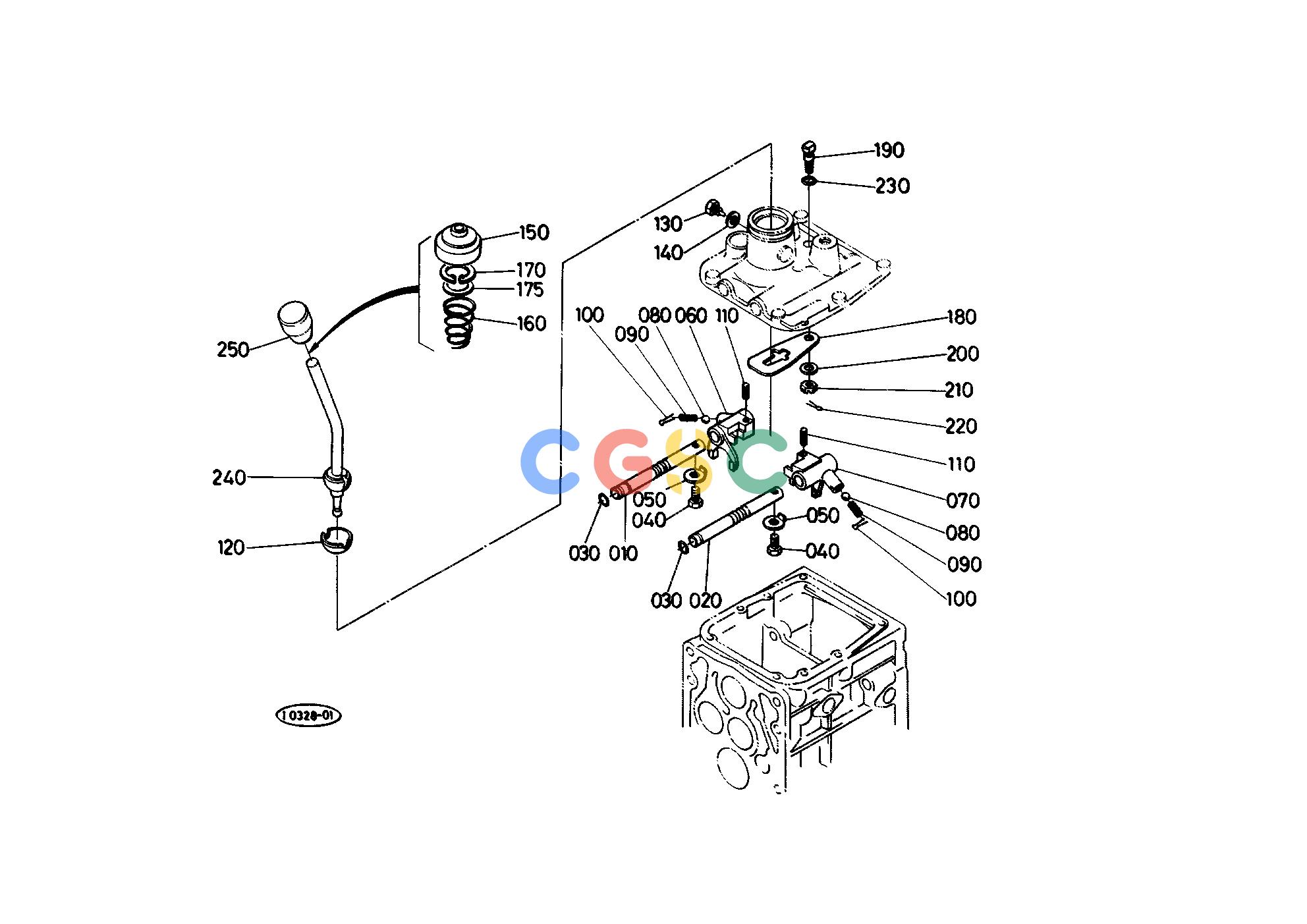 久保田零件查询T05800 MAIN GEAR SHIFT LEVER SPEED CHANGE LEVEREPC Kubota online