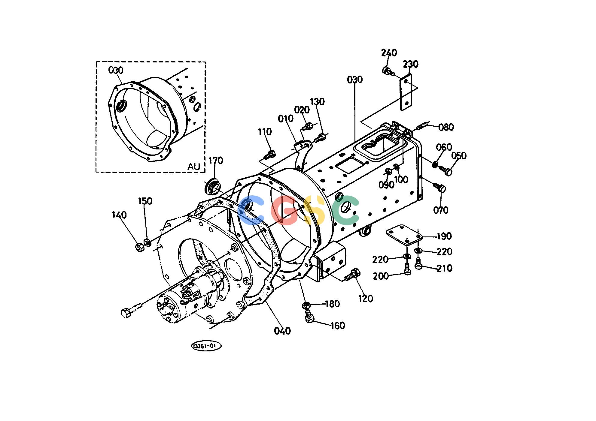 久保田零件查询T03800 CLUTCH HOUSING TRANSMISSIONEPC Kubota online