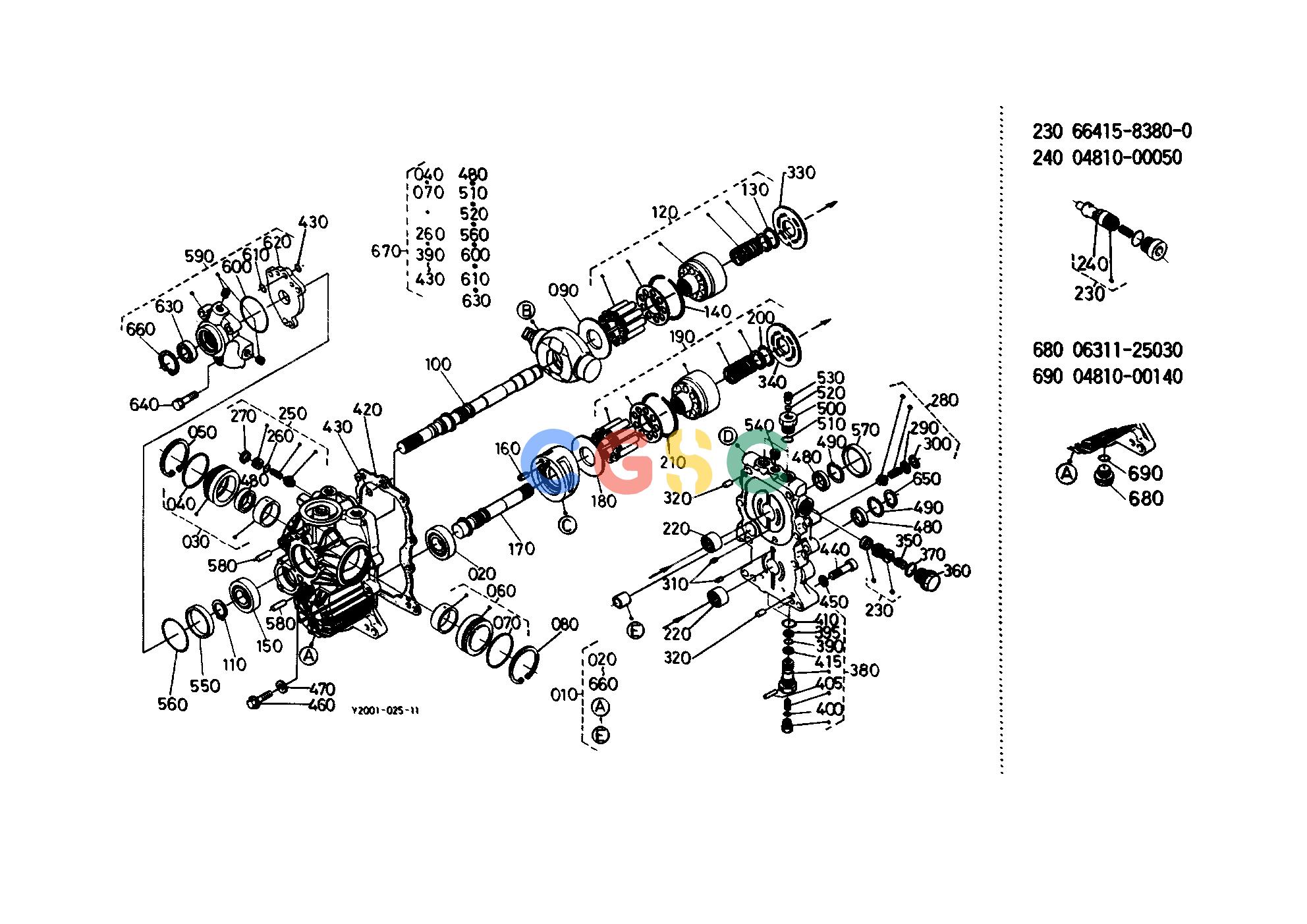 久保田零件查询T04300 HST [COMPONENT PARTS] TRANSMISSIONEPC Kubota online