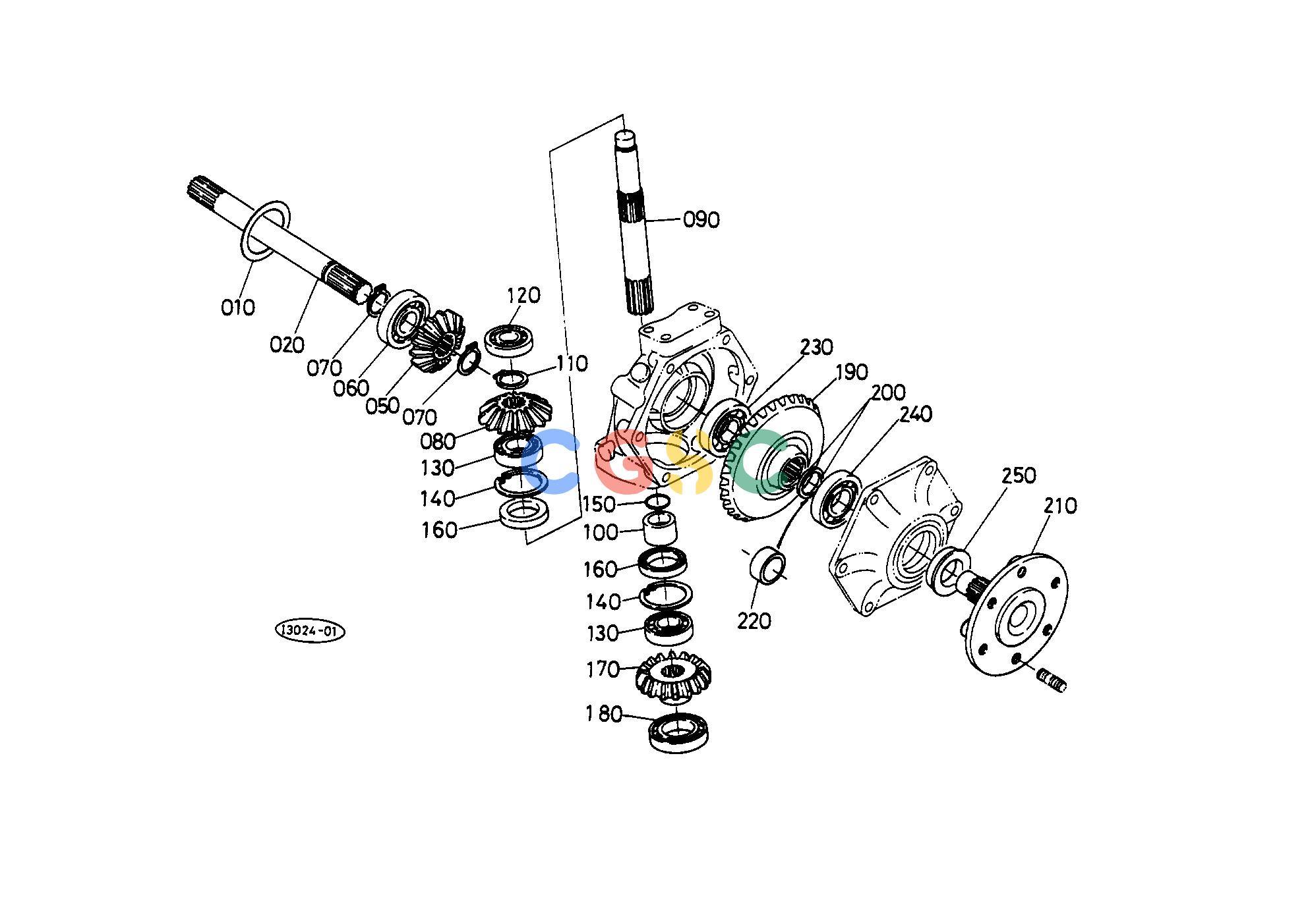 久保田零件查询T06300 FRONT WHEEL HUB FRONT AXLEEPC Kubota online