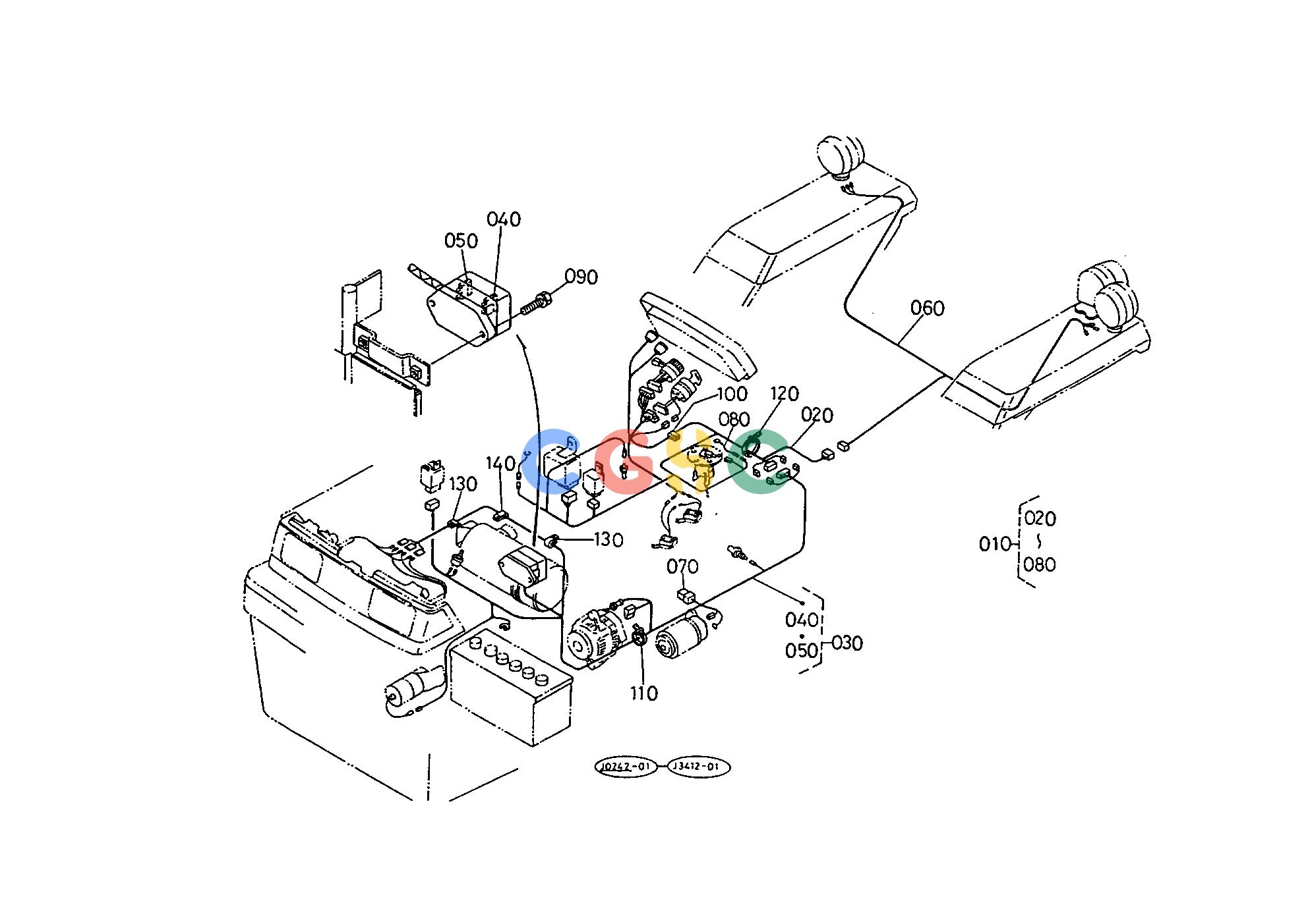 久保田零件查询T04301 ELECTRICAL WIRING [A] ELECTRICAL SYSTEMEPC Kubota online