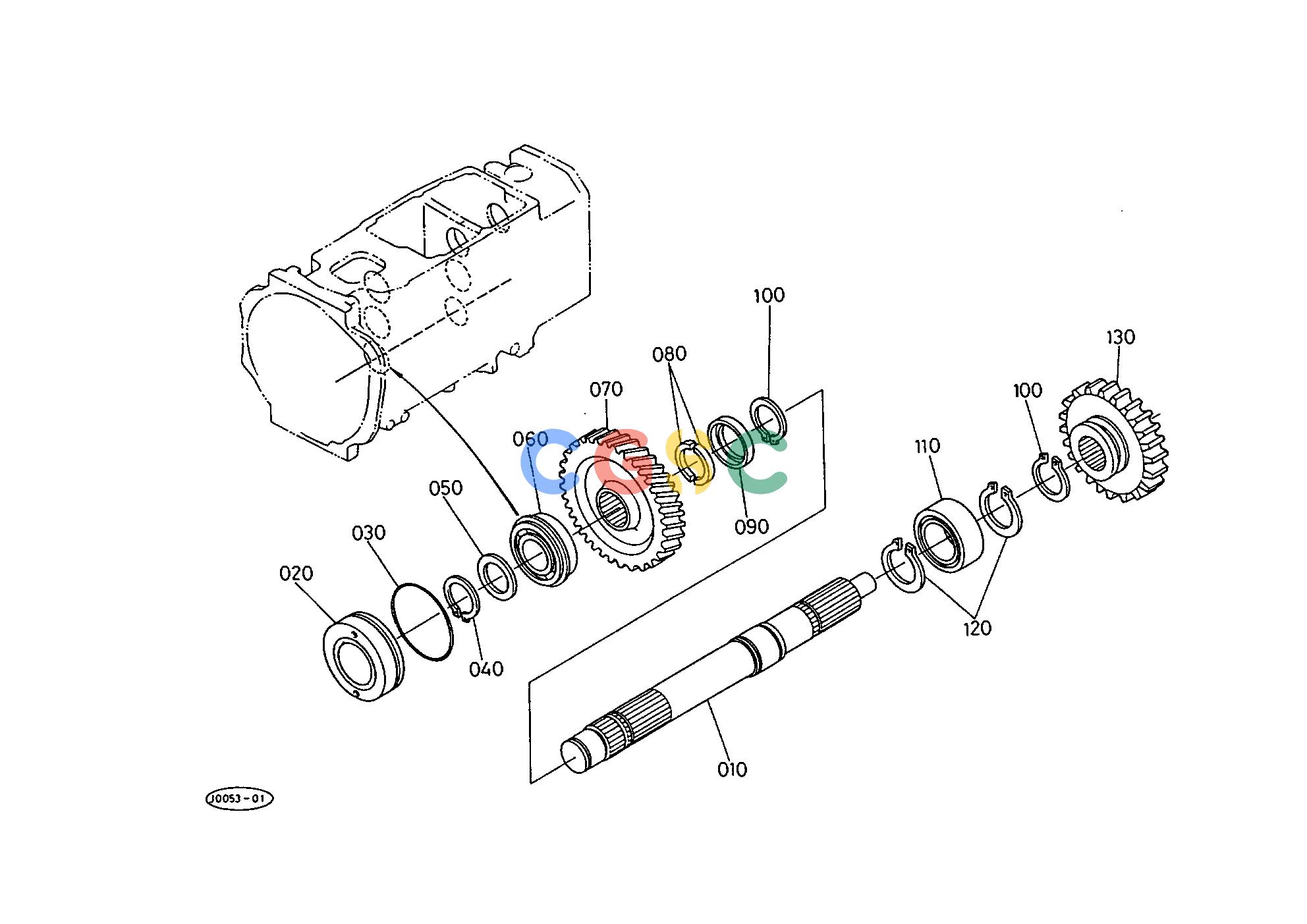 久保田零件查询T05200 PTO COUNTERSHAFT 1 [WITH DUAL CLUTCH] TRANSMISSIONEPC Kubota online