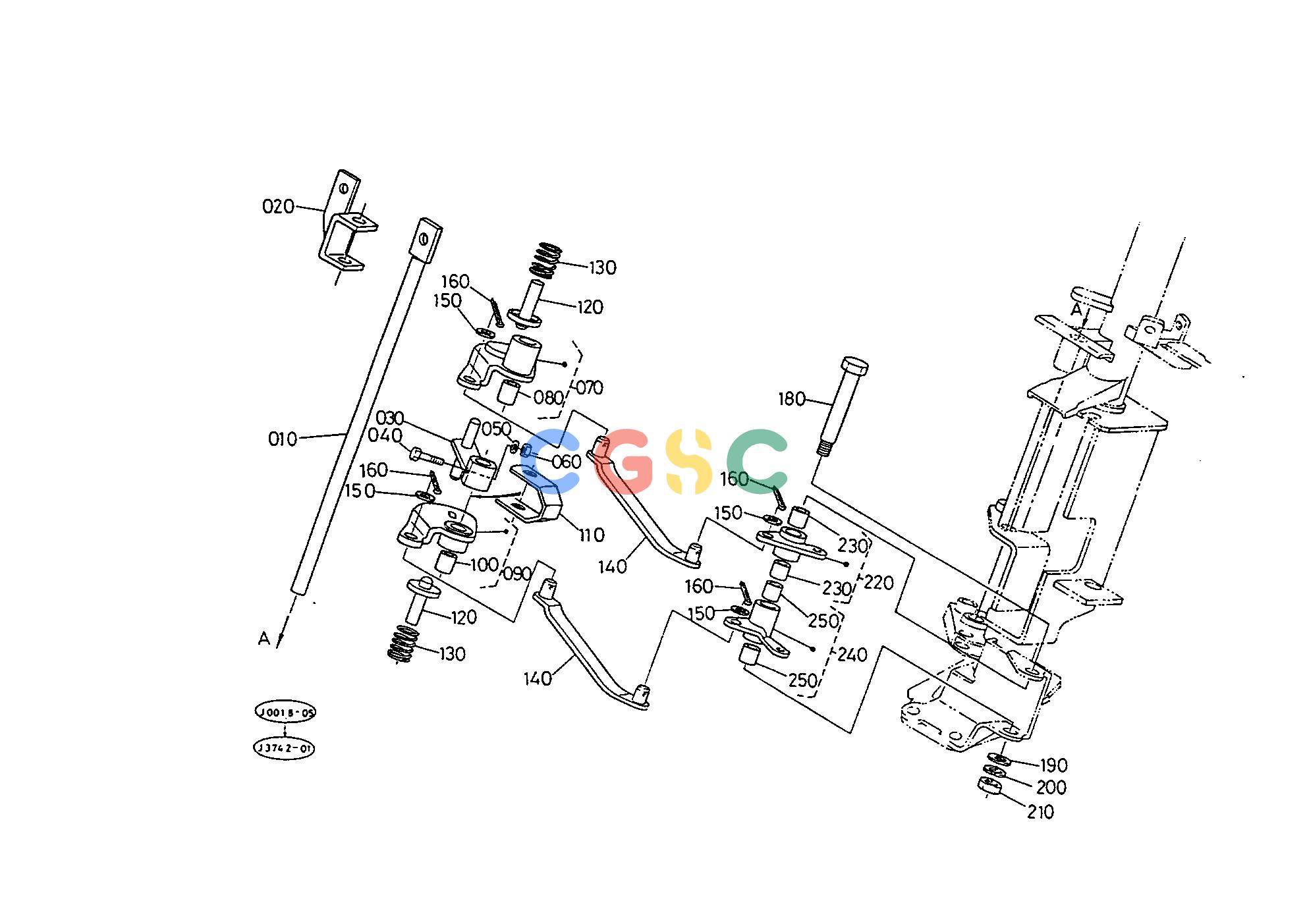 久保田零件查询T05902 MAIN GEAR SHIFT LINKAGE SYSTEM [HYDROSTATIC PS] ## S.No.;>=50199 SPEED CHANGE LEVEREPC Kubota online