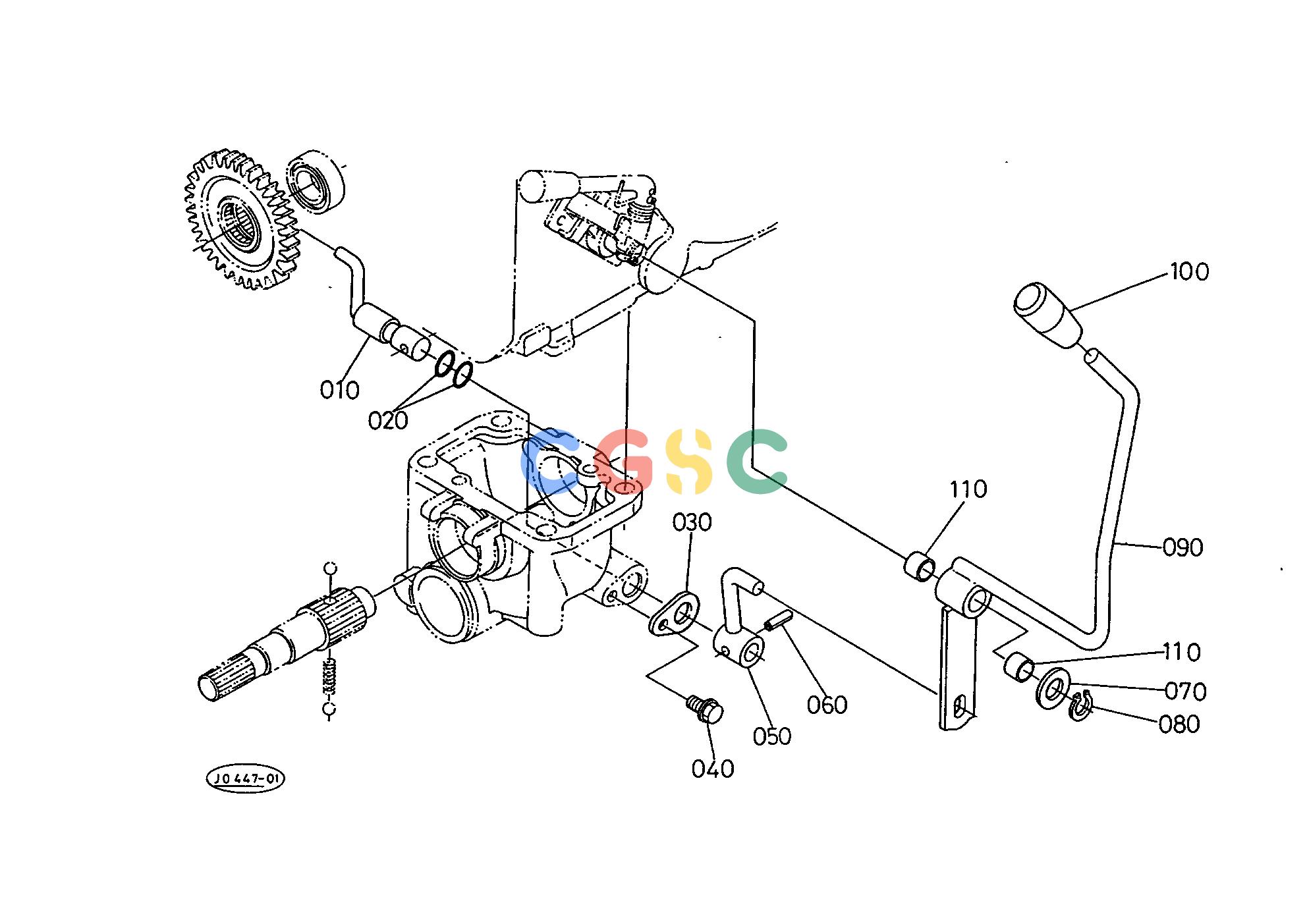 久保田零件查询T08602 FRONT WHEEL DRIVE LEVER [WITH I.MID PTO] FRONT AXLE/FRONT WHEELEPC Kubota online