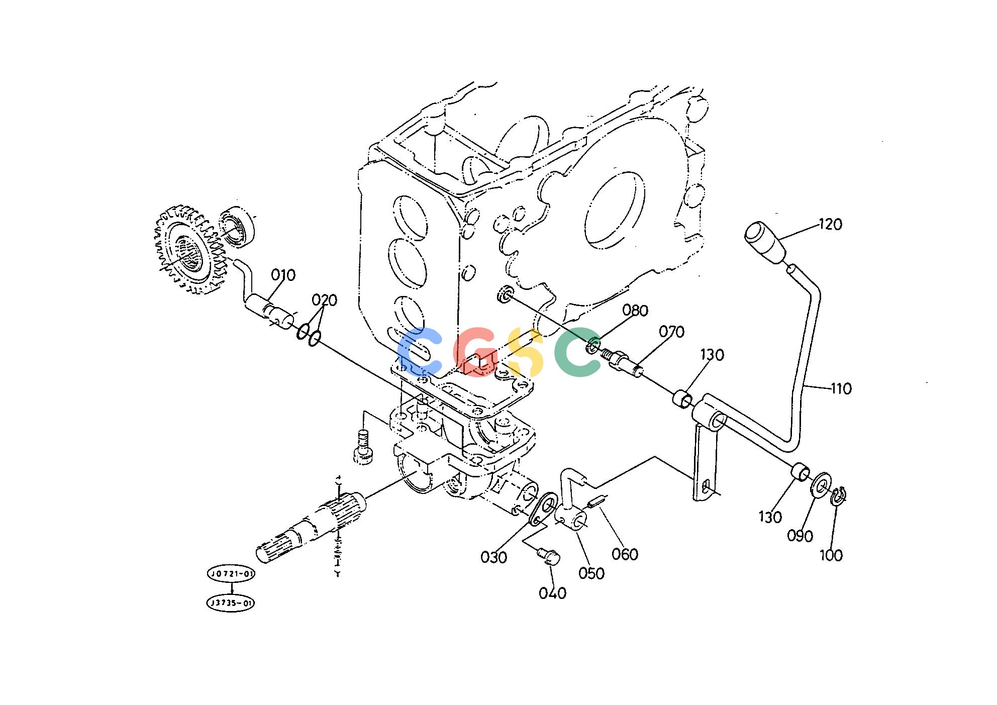 久保田零件查询T08603 FRONT WHEEL DRIVE LEVER FRONT AXLE/FRONT WHEELEPC Kubota online