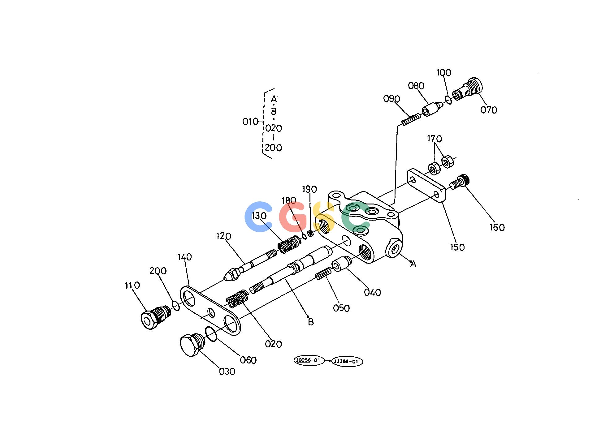 久保田零件查询T10500 CONTROL VALVE [COMPONENT PARTS] HYDRAULIC SYSTEMEPC Kubota online