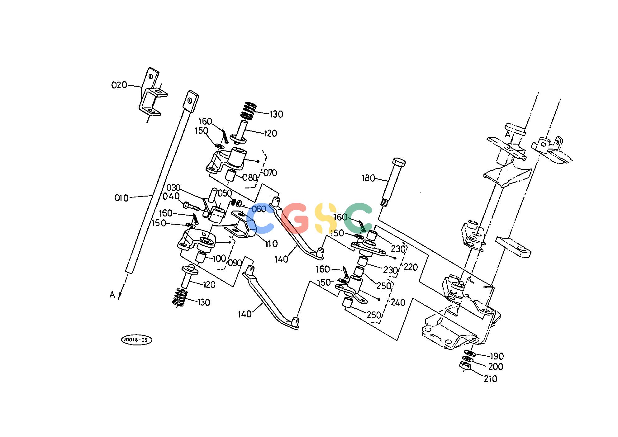 久保田零件查询T05901 MAIN GEAR SHIFT LINKAGE SYSTEM SPEED CHANGE LEVEREPC Kubota online