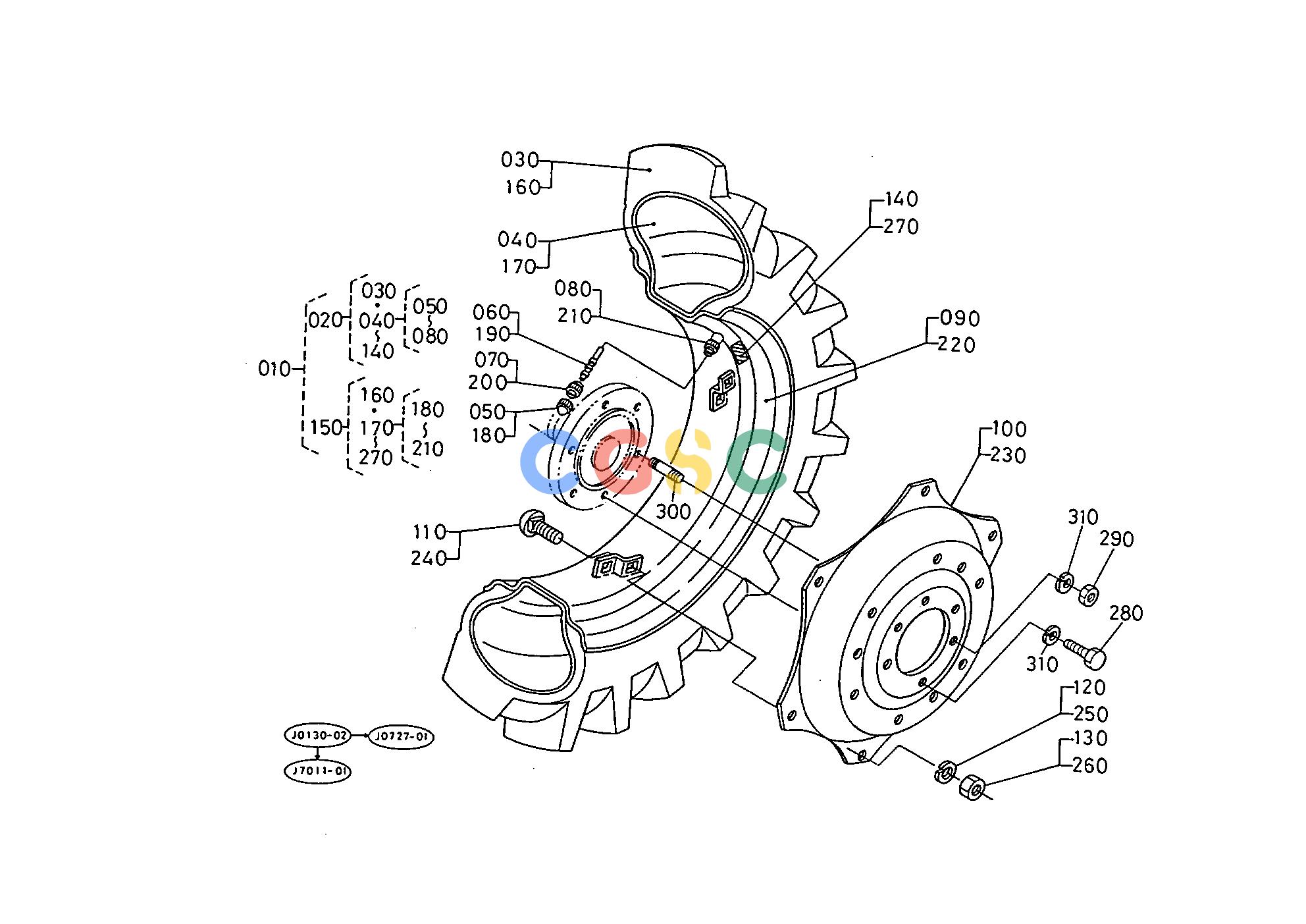 久保田零件查询T07205 REAR WHEEL (13.6-26 FL17) REAR AXLE/REAR WHEELEPC Kubota online