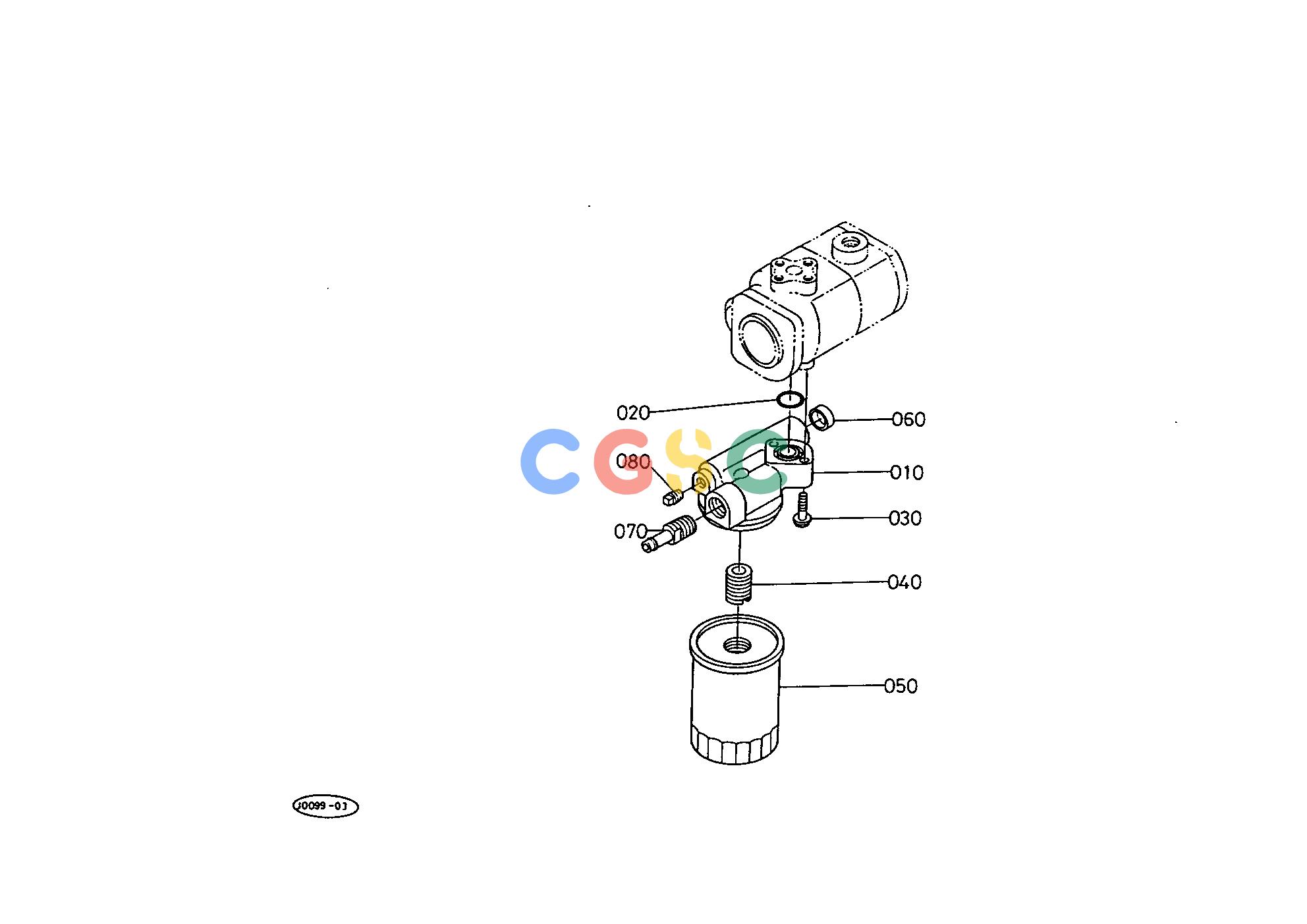 久保田零件查询T09801 HYDRAULIC OIL FILTER HYDRAULIC SYSTEMEPC Kubota online