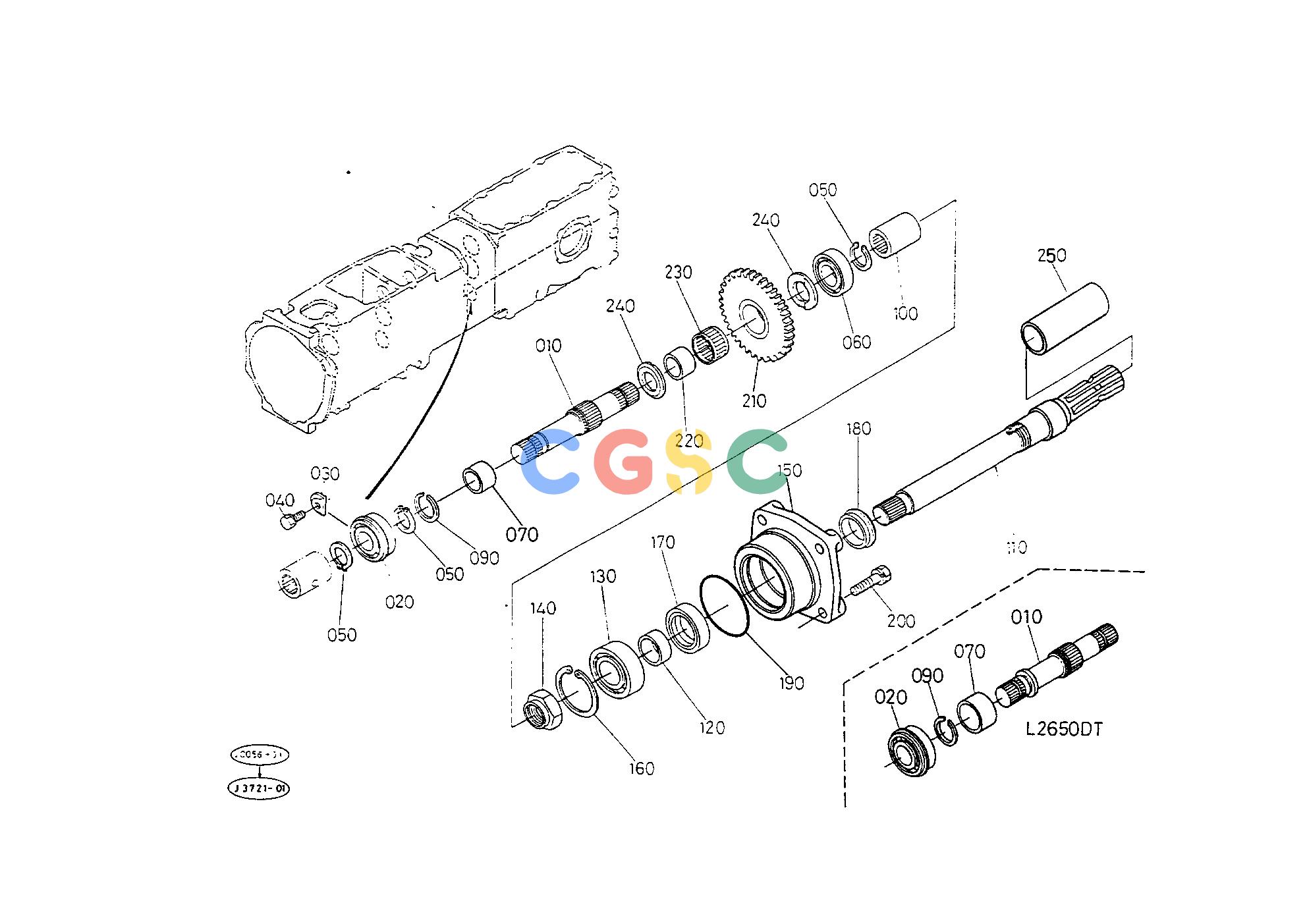 久保田零件查询T05502 PTO SHAFT [W/O I.MID PTO] [A] TRANSMISSIONEPC Kubota online