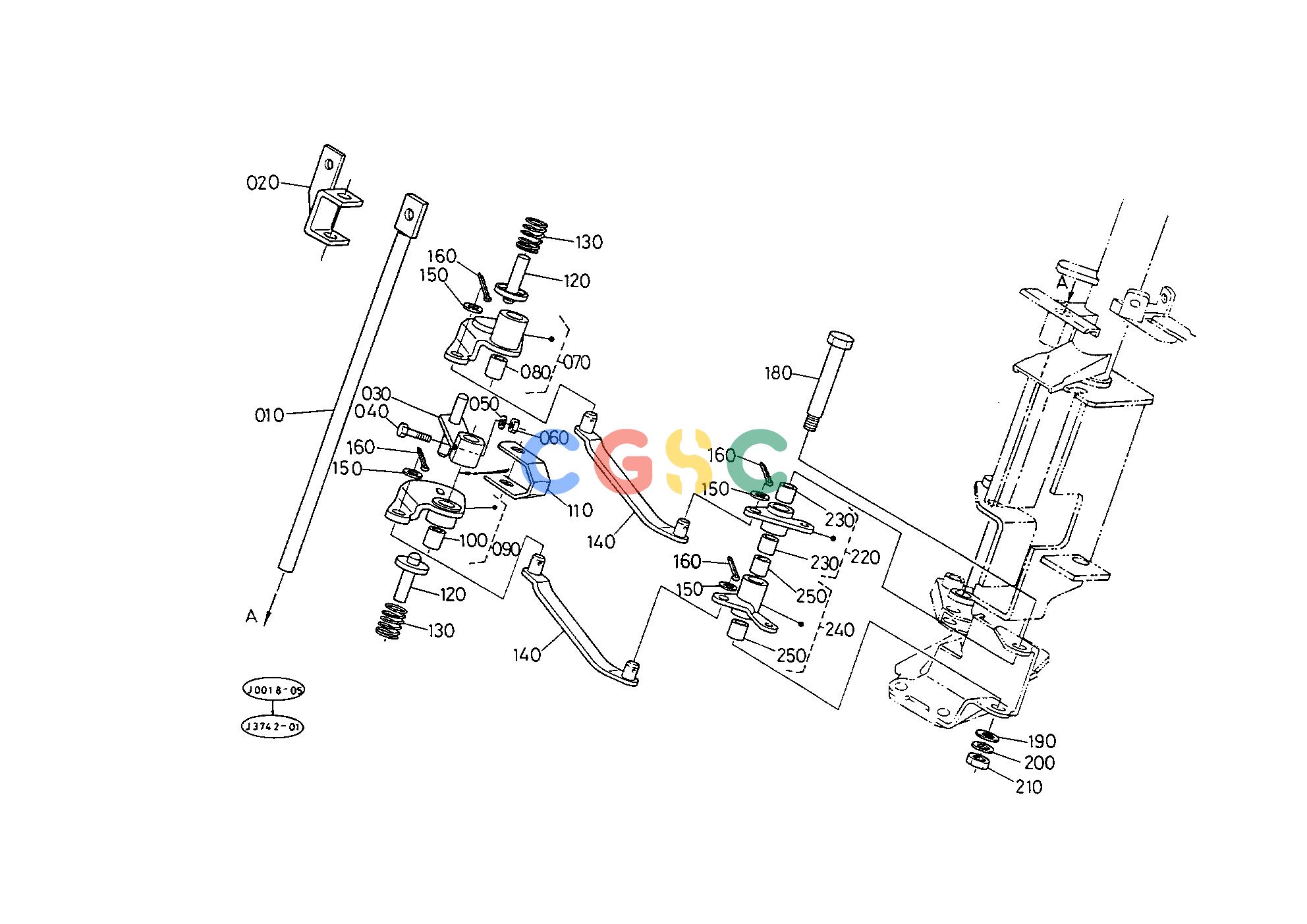 久保田零件查询T05902 MAIN GEAR SHIFT LINKAGE SYSTEM [HYDROSTATIC PS] ## S.No.:L2650DT;>=50146 L2950DT;>=50199 SPEED CHANGE LEVEREPC Kubota online