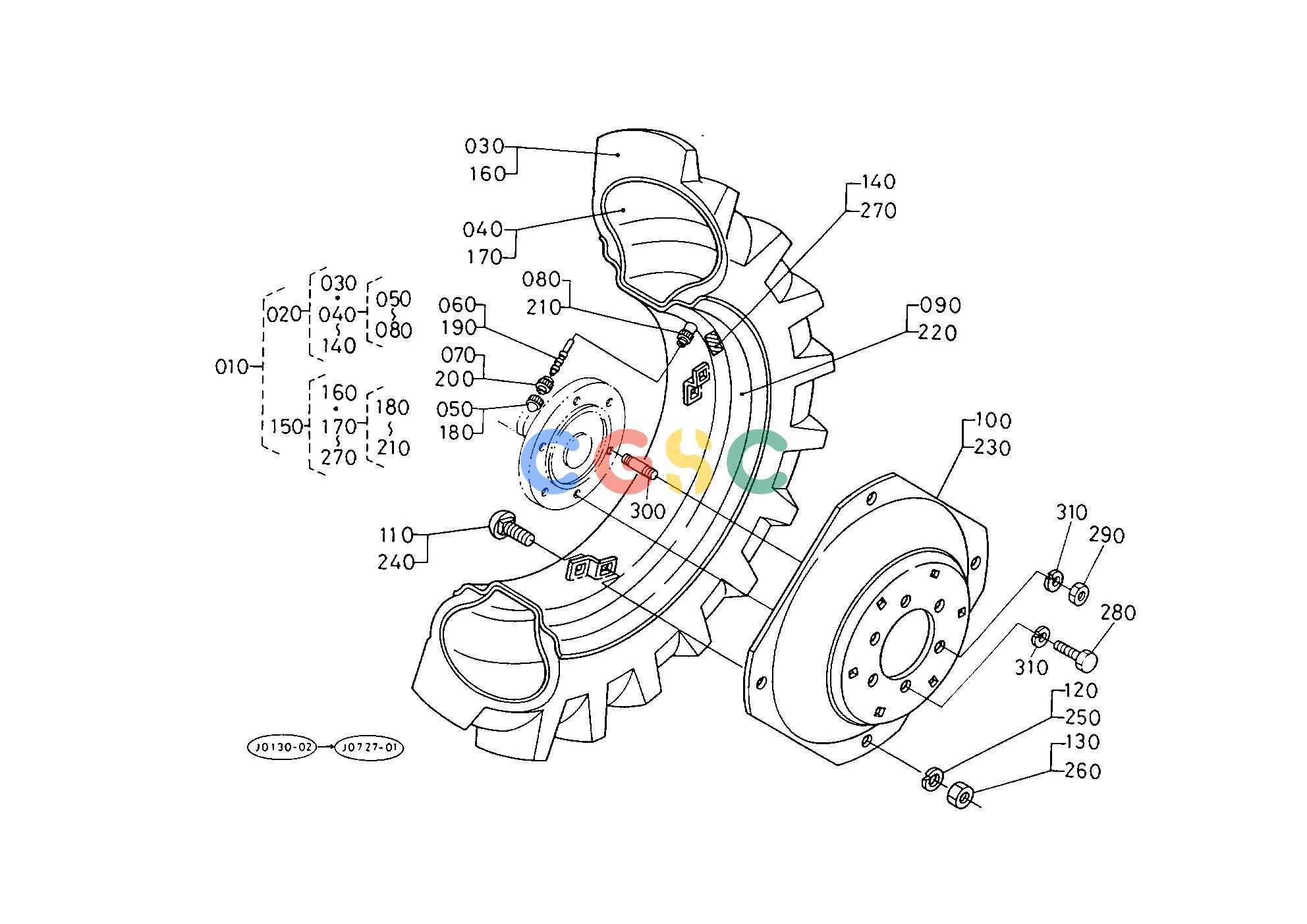 久保田零件查询T07202 REAR WHEEL (12.4-24 FL18) [A]:L2950F/L2950DT [CA]:L2650DT/L2950DT REAR AXLE AND REAR WHEELEPC Kubota online