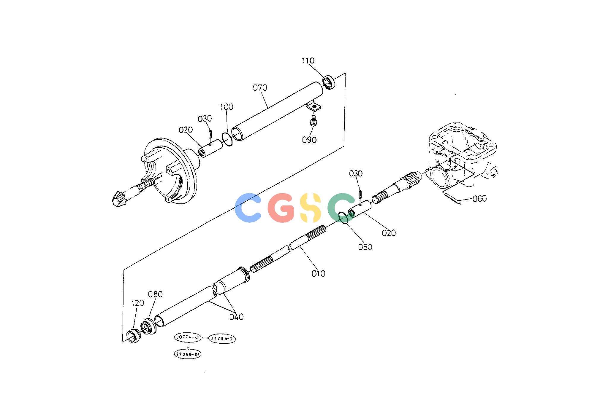 久保田零件查询T08400 PROPELLER SHAFT FRONT AXLE AND FRONT WHEELEPC Kubota online