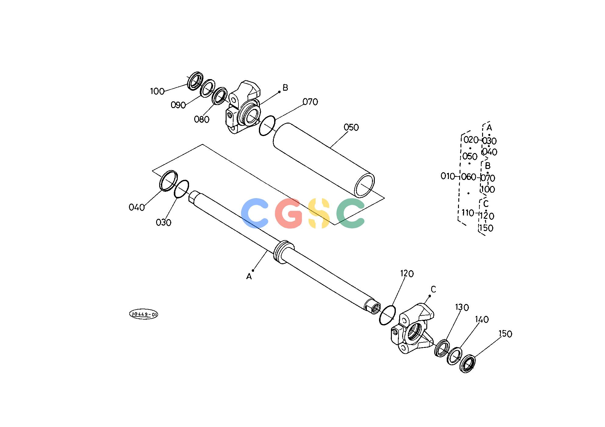 久保田零件查询T09000 STEERING CYLINDER [COMPONENT PARTS] ## S.No.:L2650DT;>=50146 L2950DT;>=50199 STEERINGEPC Kubota online